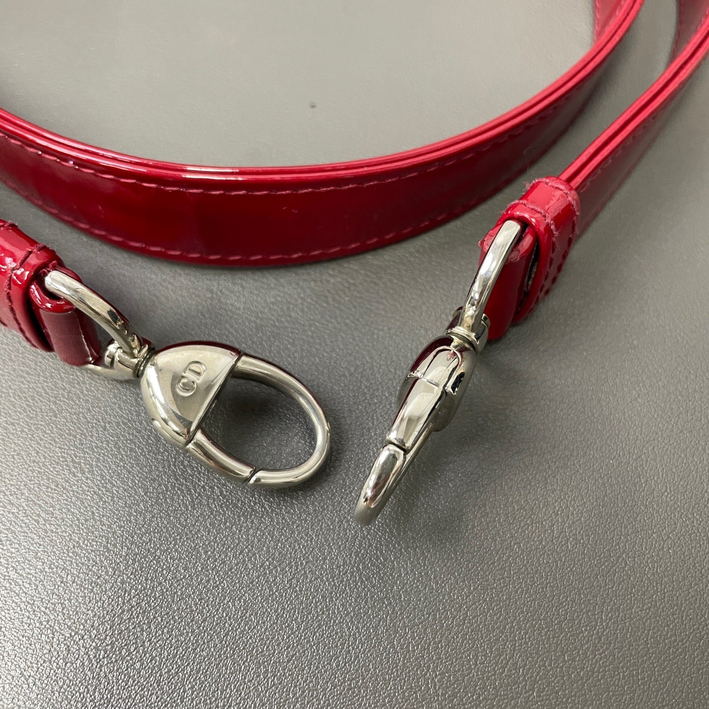 Dior - Lady Dior - Patent leather - Red - (medium)