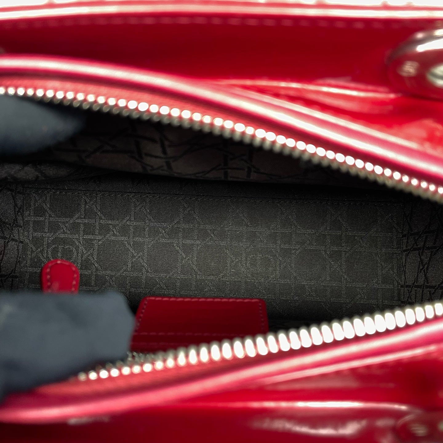Dior - Lady Dior - Patent leather - Red - (Medium)