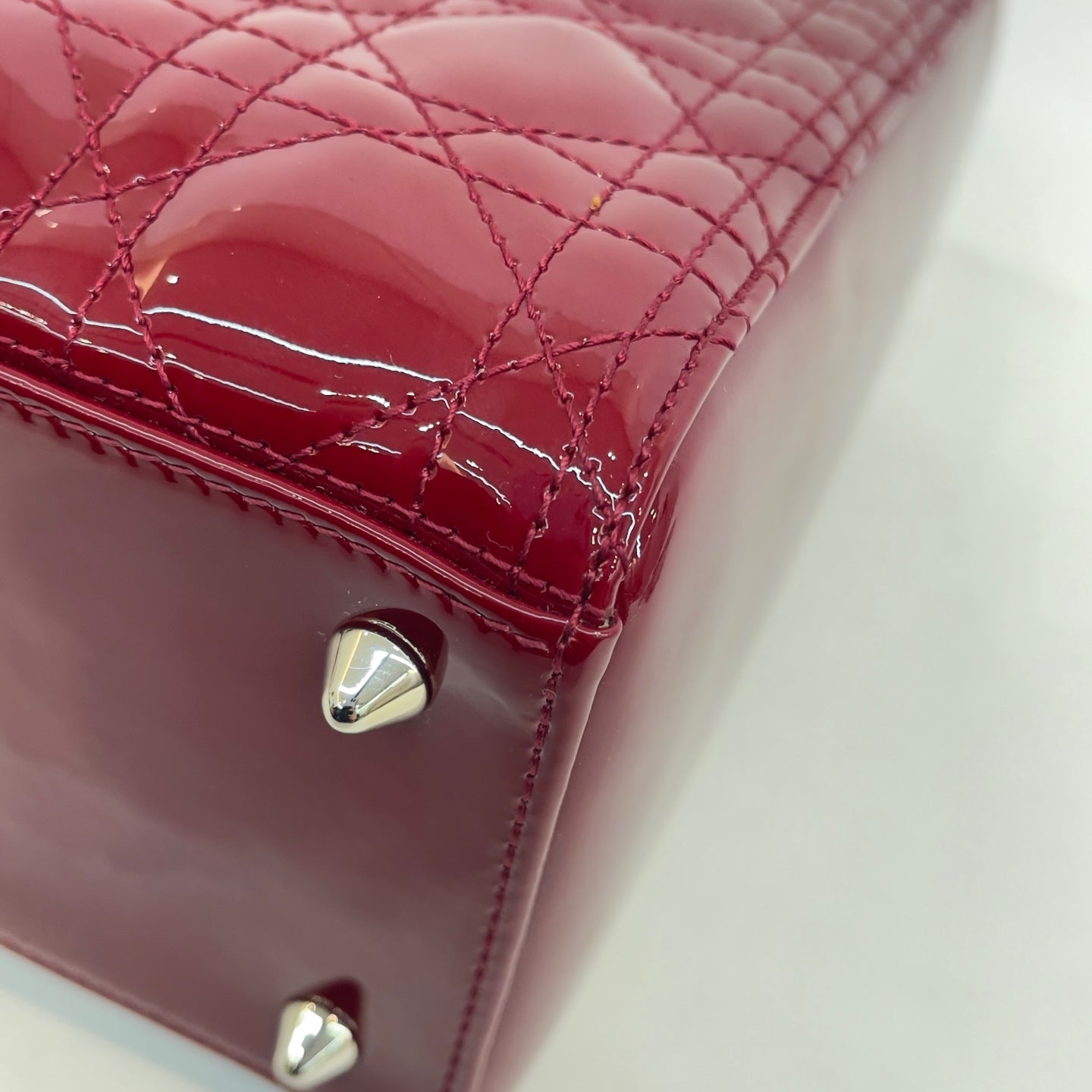 Dior - Lady Dior - Patent leather - Red - (medium)