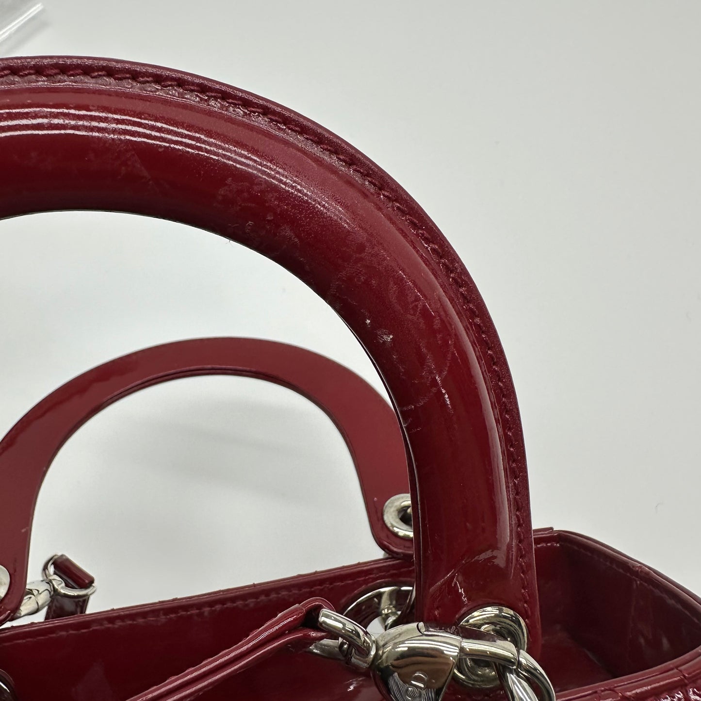 Dior - Lady Dior - Patent leather - Red - (Medium)