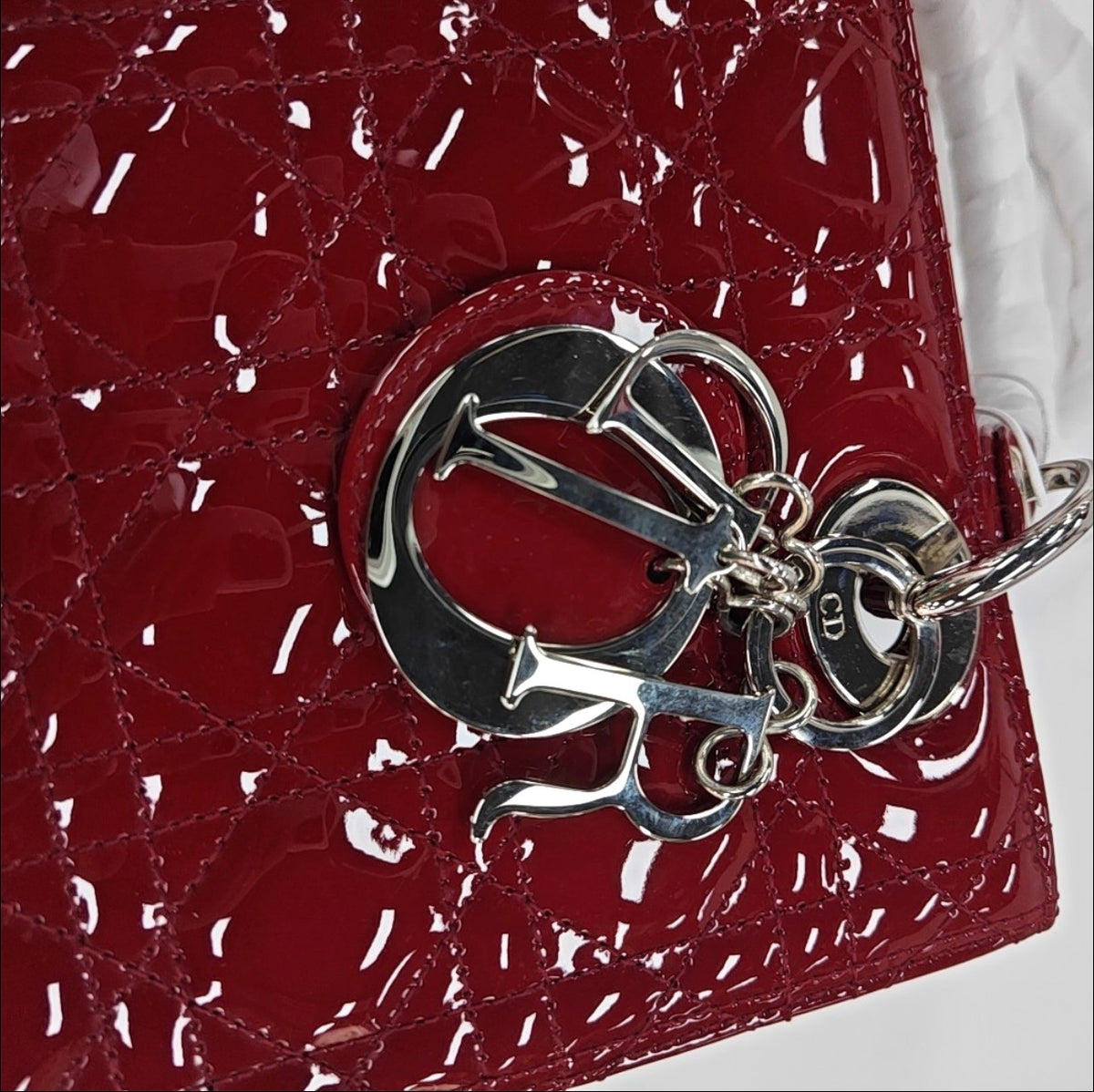 Dior - Lady Dior - Patent leather - Red - (Medium)