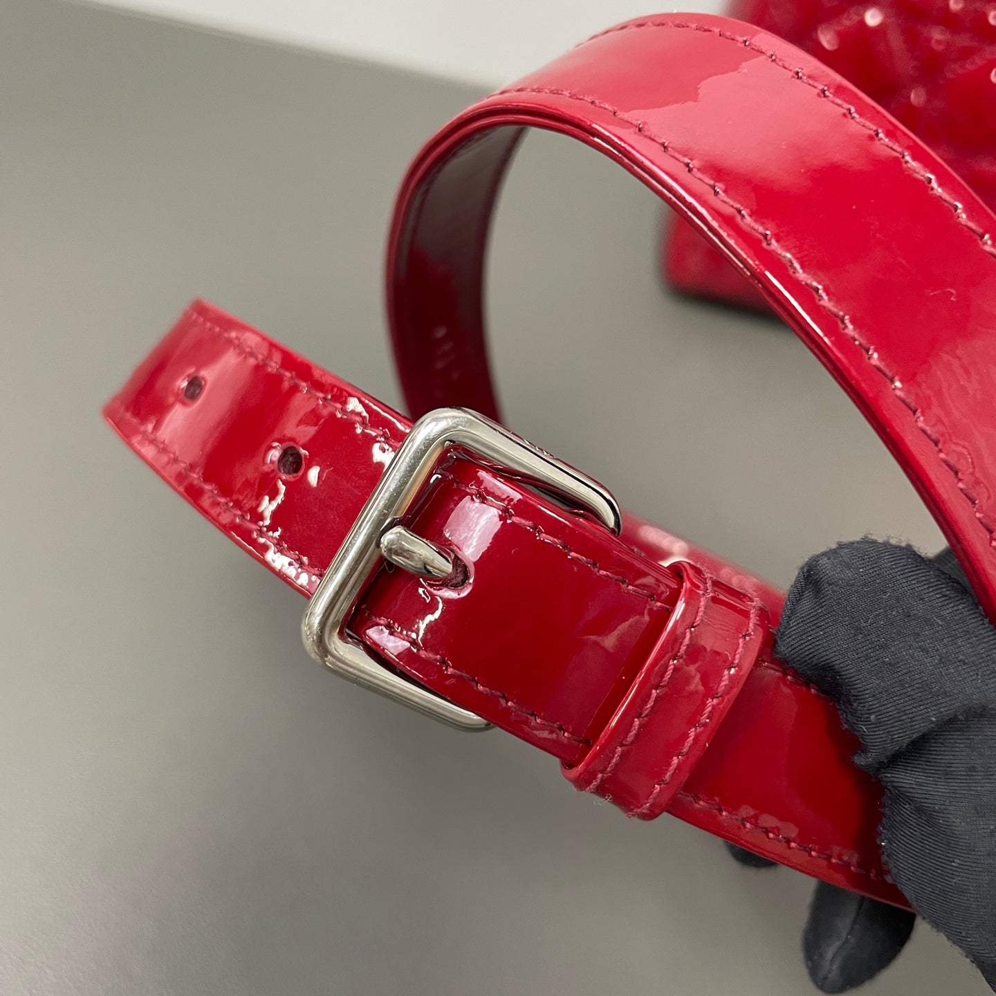 Dior - Lady Dior - Patent leather - Red - (medium)