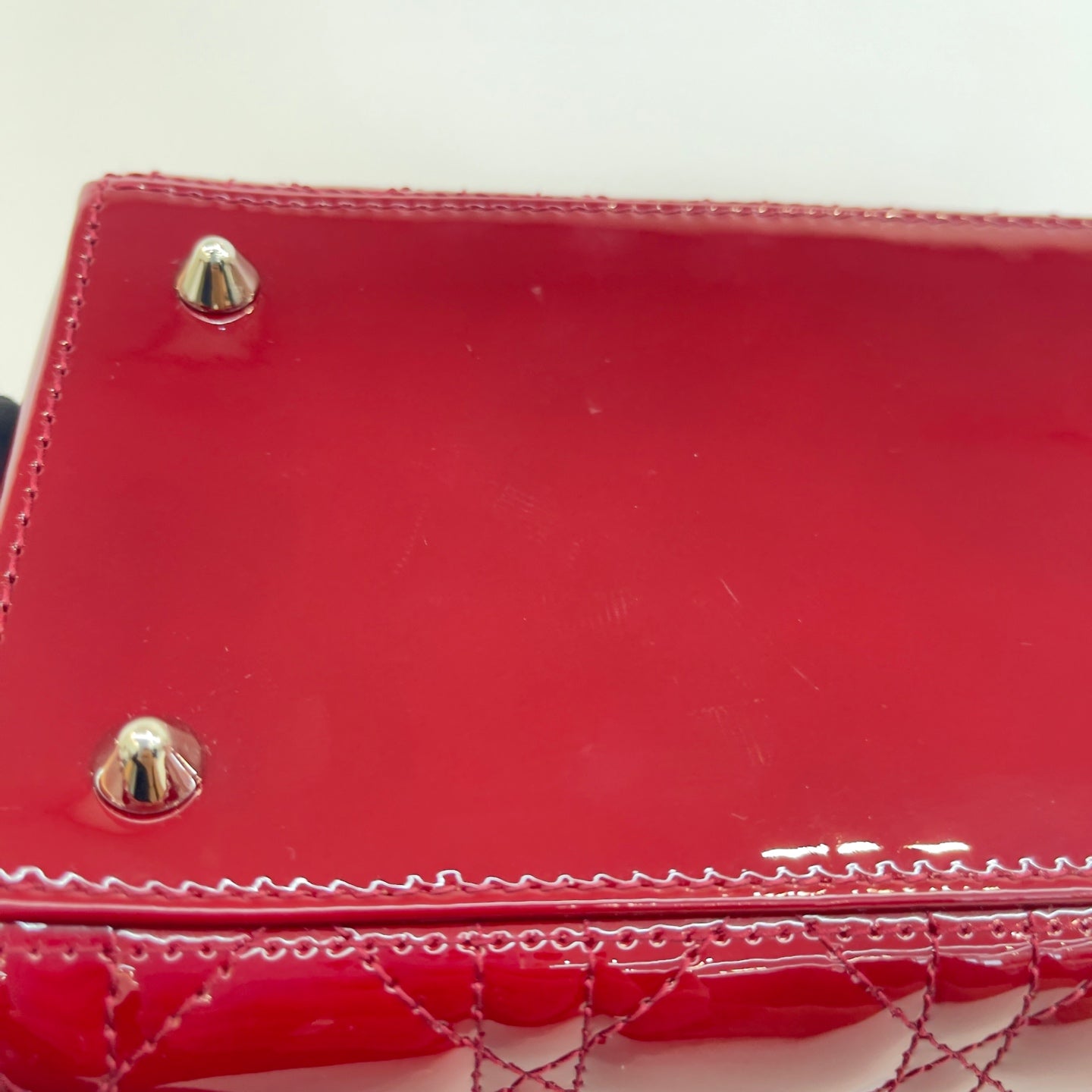 Dior - Lady Dior - Patent leather - Red - (medium)