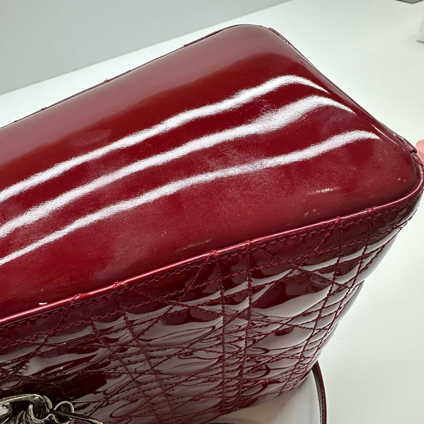 Dior - Lady Dior - Patent leather - Red - (Medium)