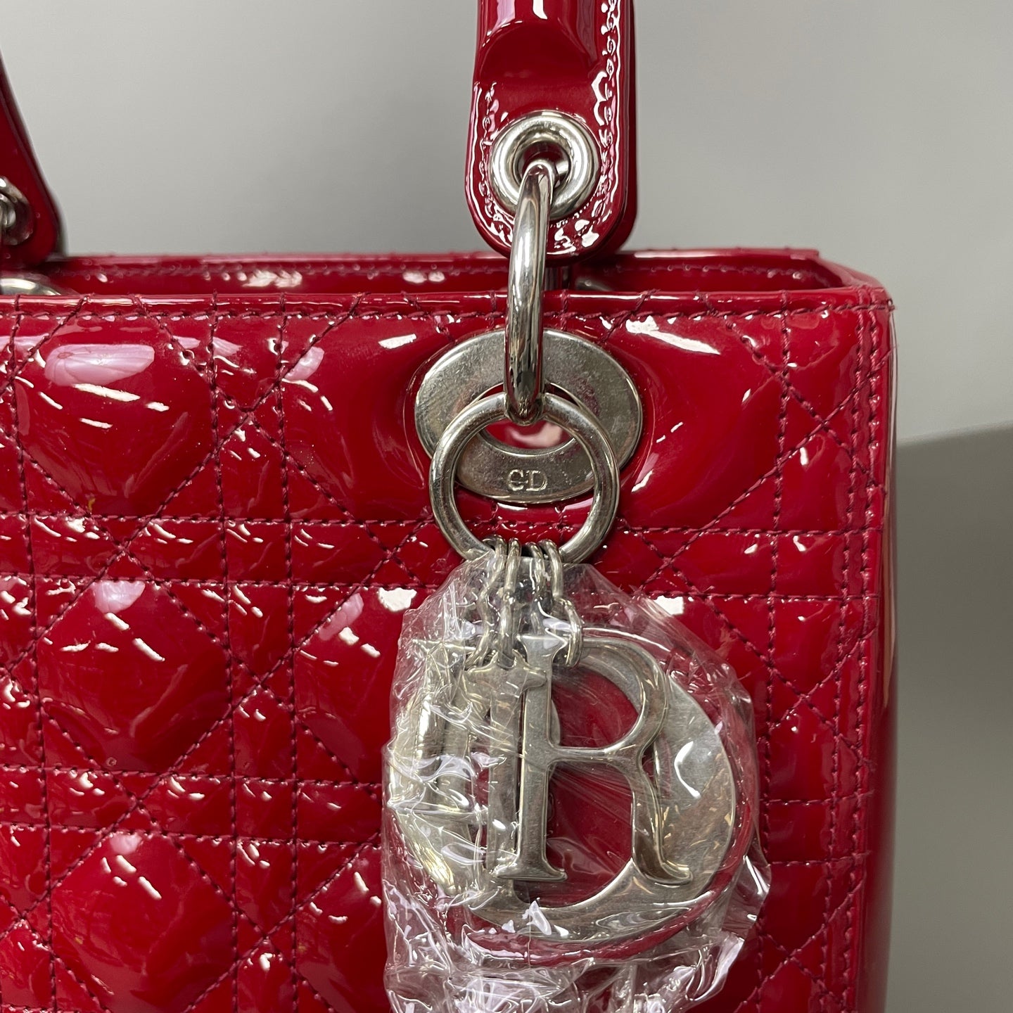 Dior - Lady Dior - Patent leather - Red - (medium)