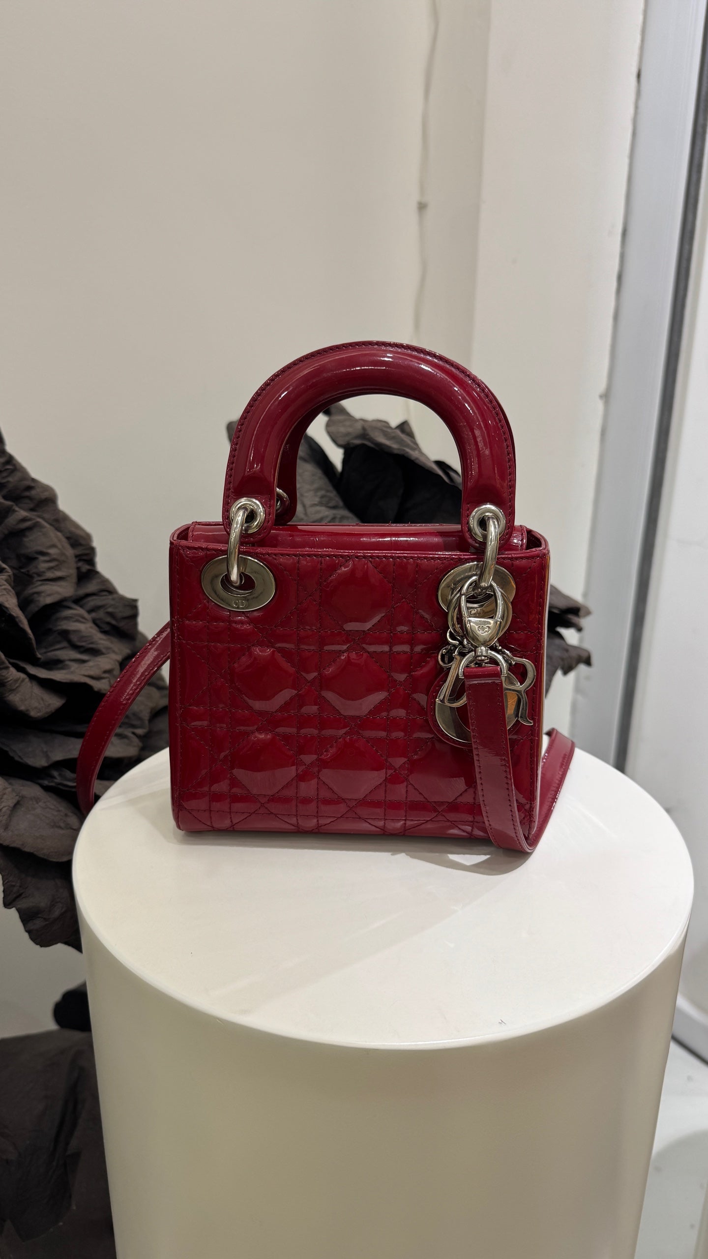 Dior - Lady Dior - Patent leather - Red - (mini)