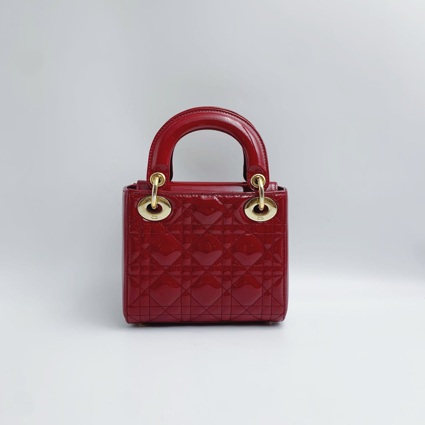 Dior - Lady Dior - Patent leather - Red - (mini)