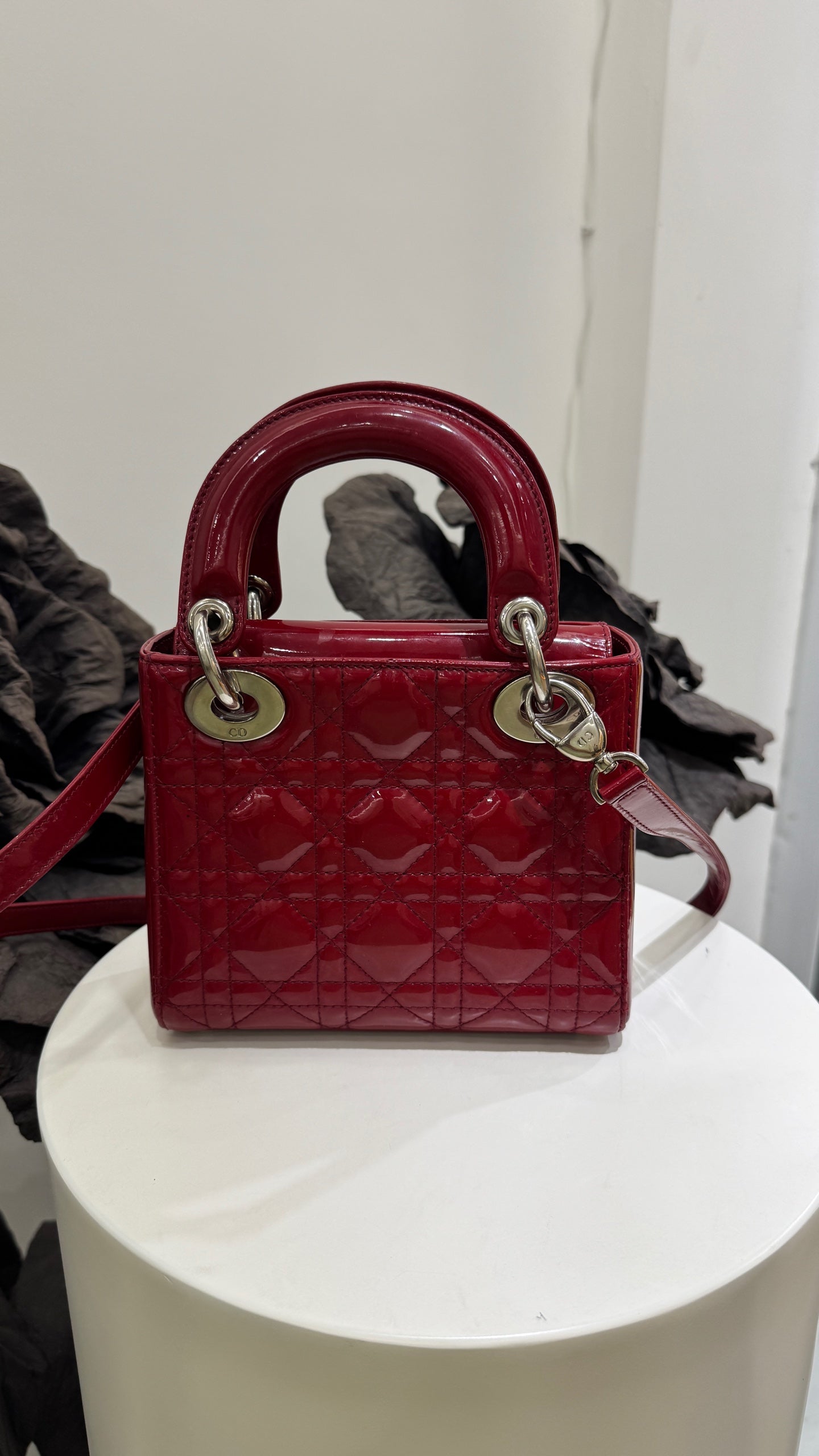 Dior - Lady Dior - Patent leather - Red - (mini)