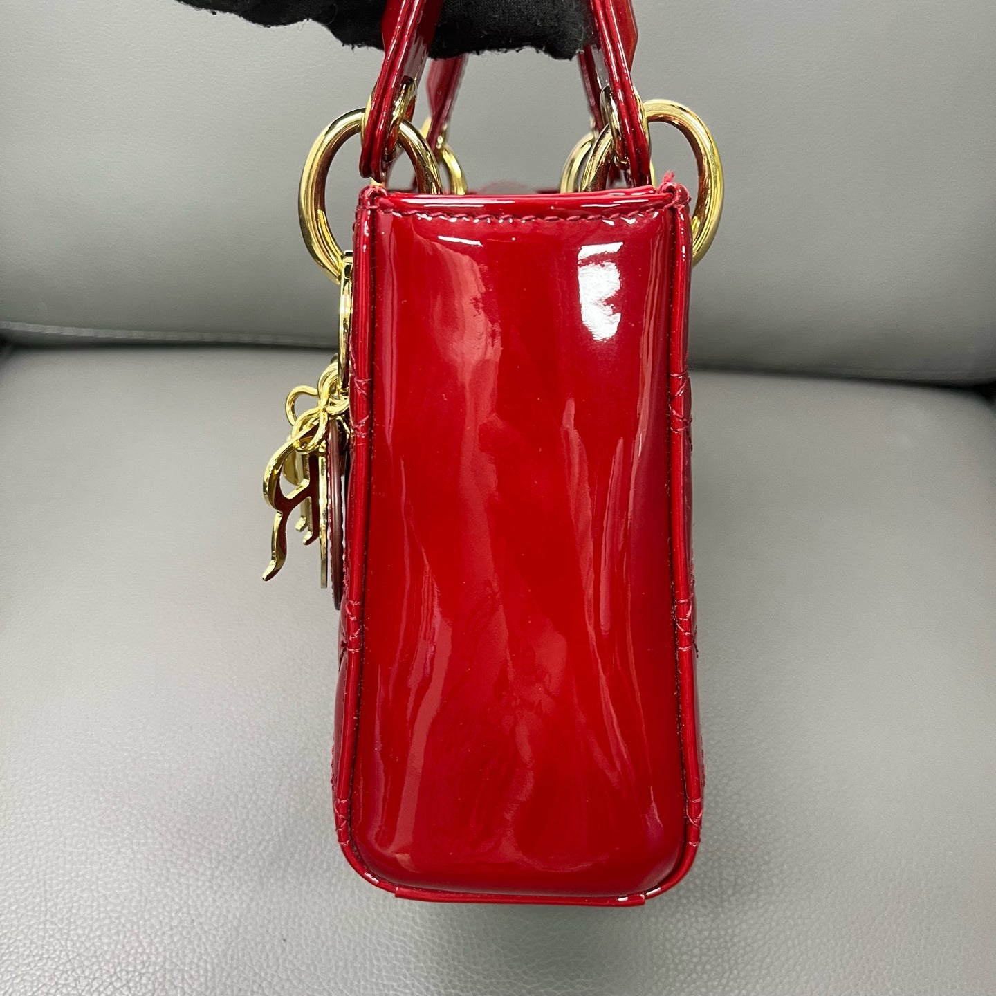 Dior - Lady Dior - Patent leather - Red - (mini)