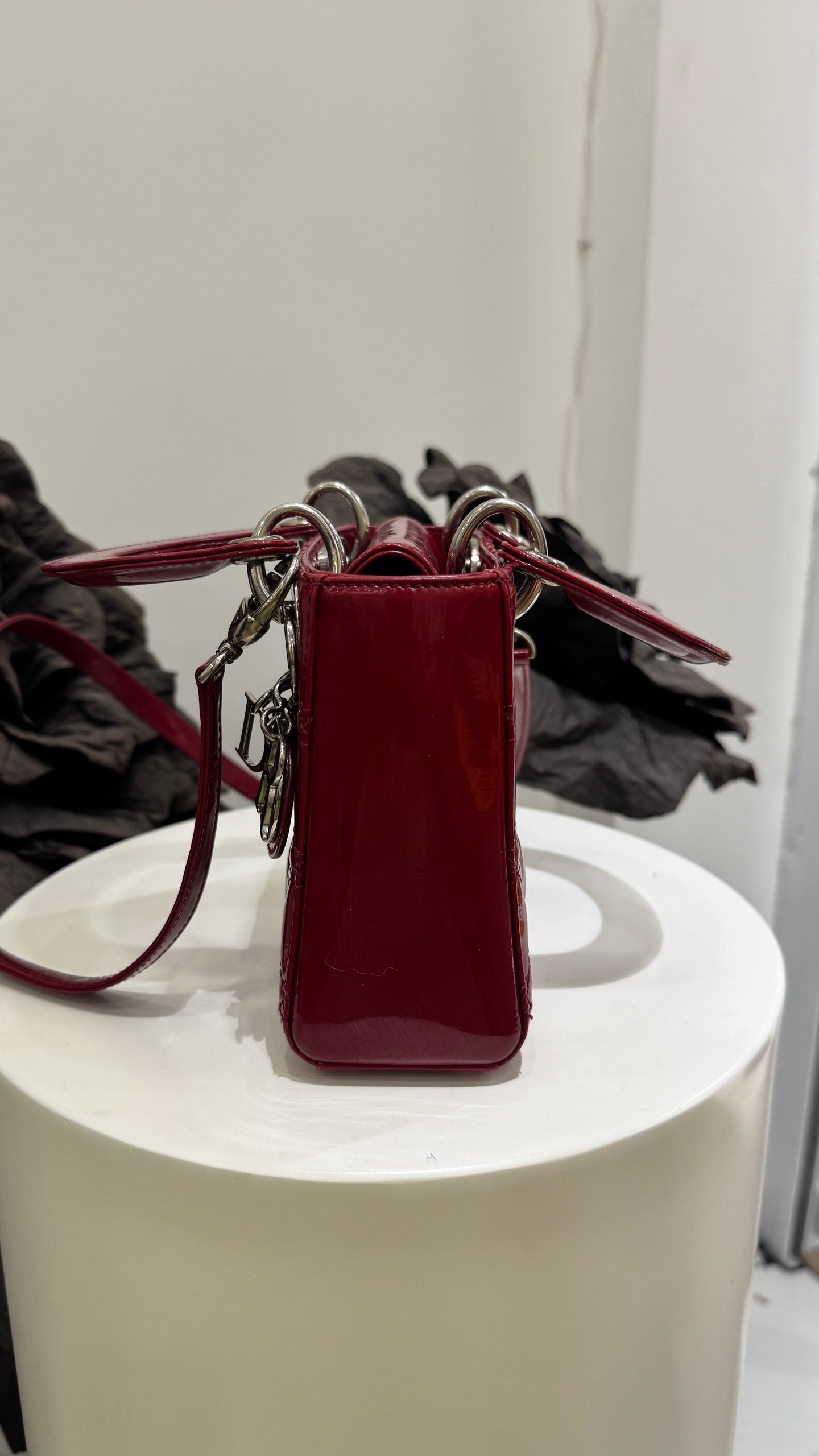 Dior - Lady Dior - Patent leather - Red - (mini)