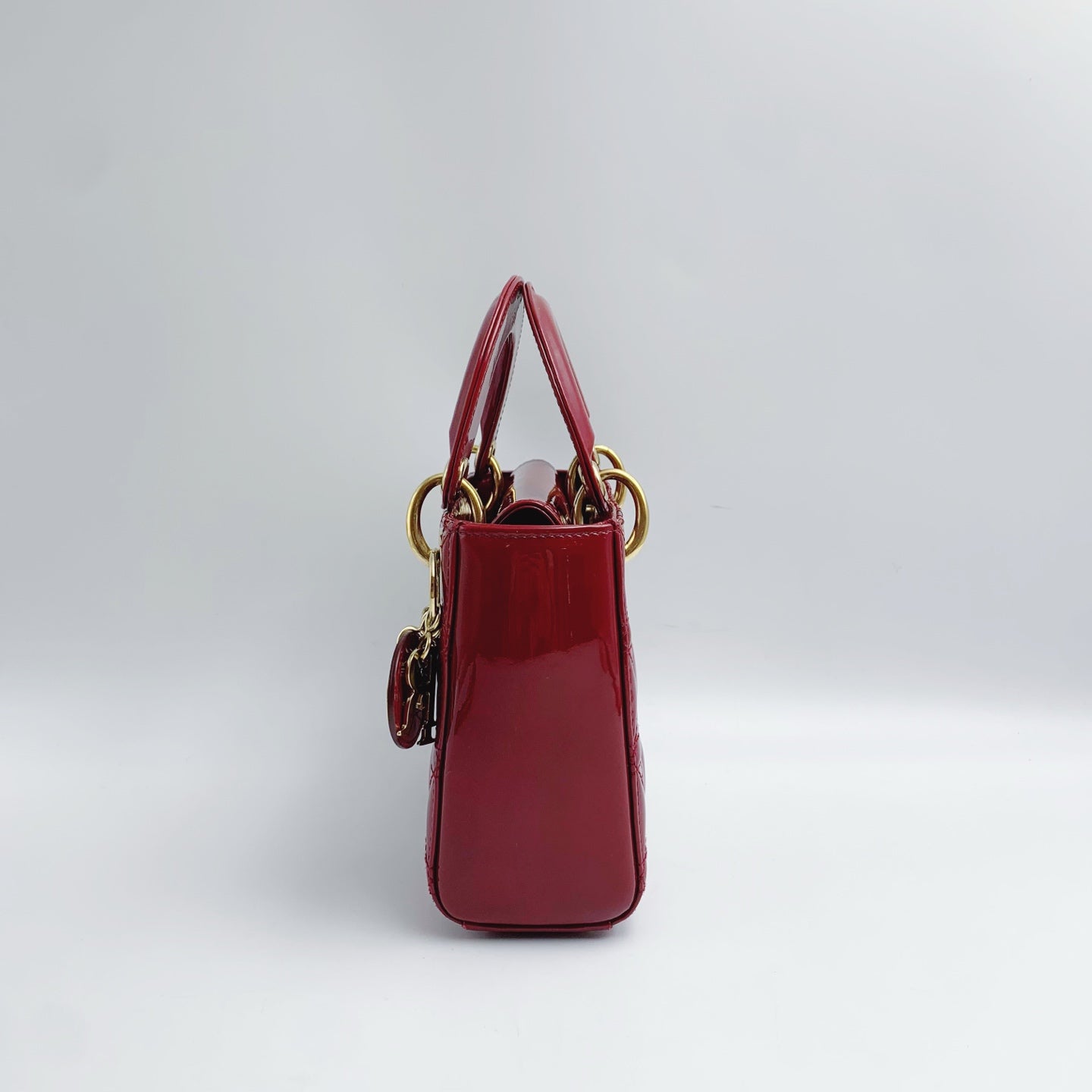 Dior - Lady Dior - Patent leather - Red - (mini)