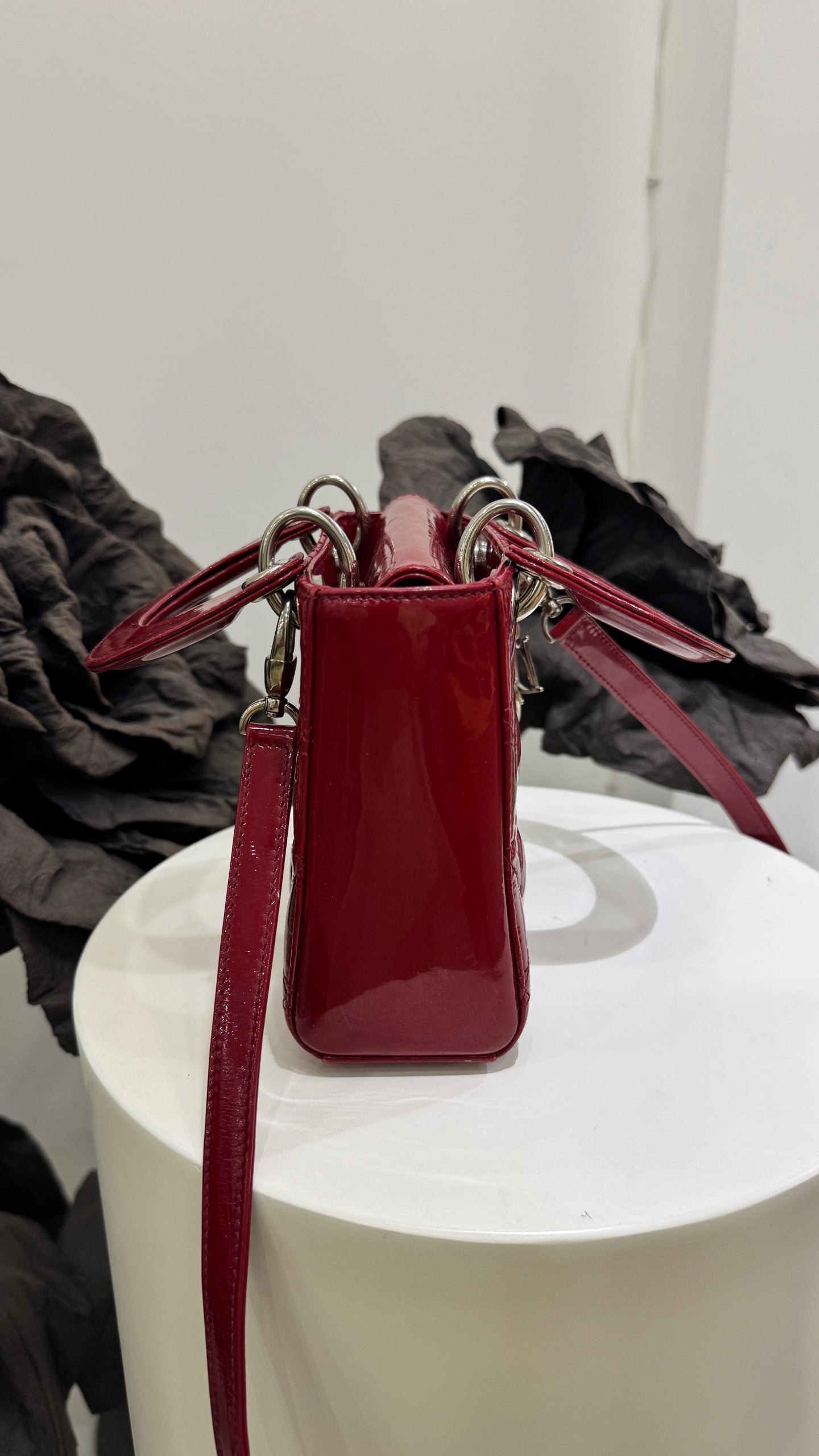 Dior - Lady Dior - Patent leather - Red - (mini)