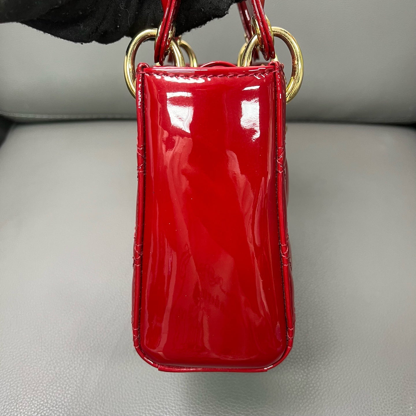 Dior - Lady Dior - Patent leather - Red - (mini)