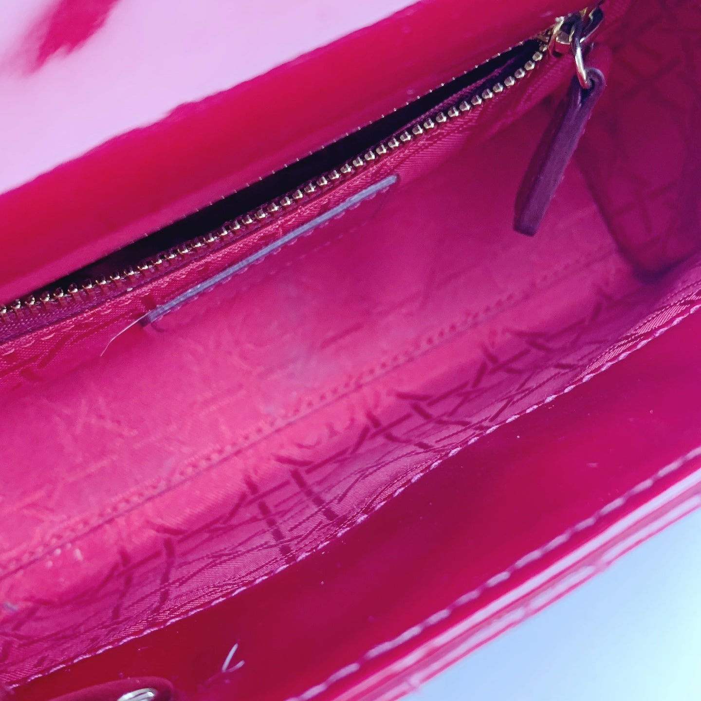Dior - Lady Dior - Patent leather - Red - (mini)