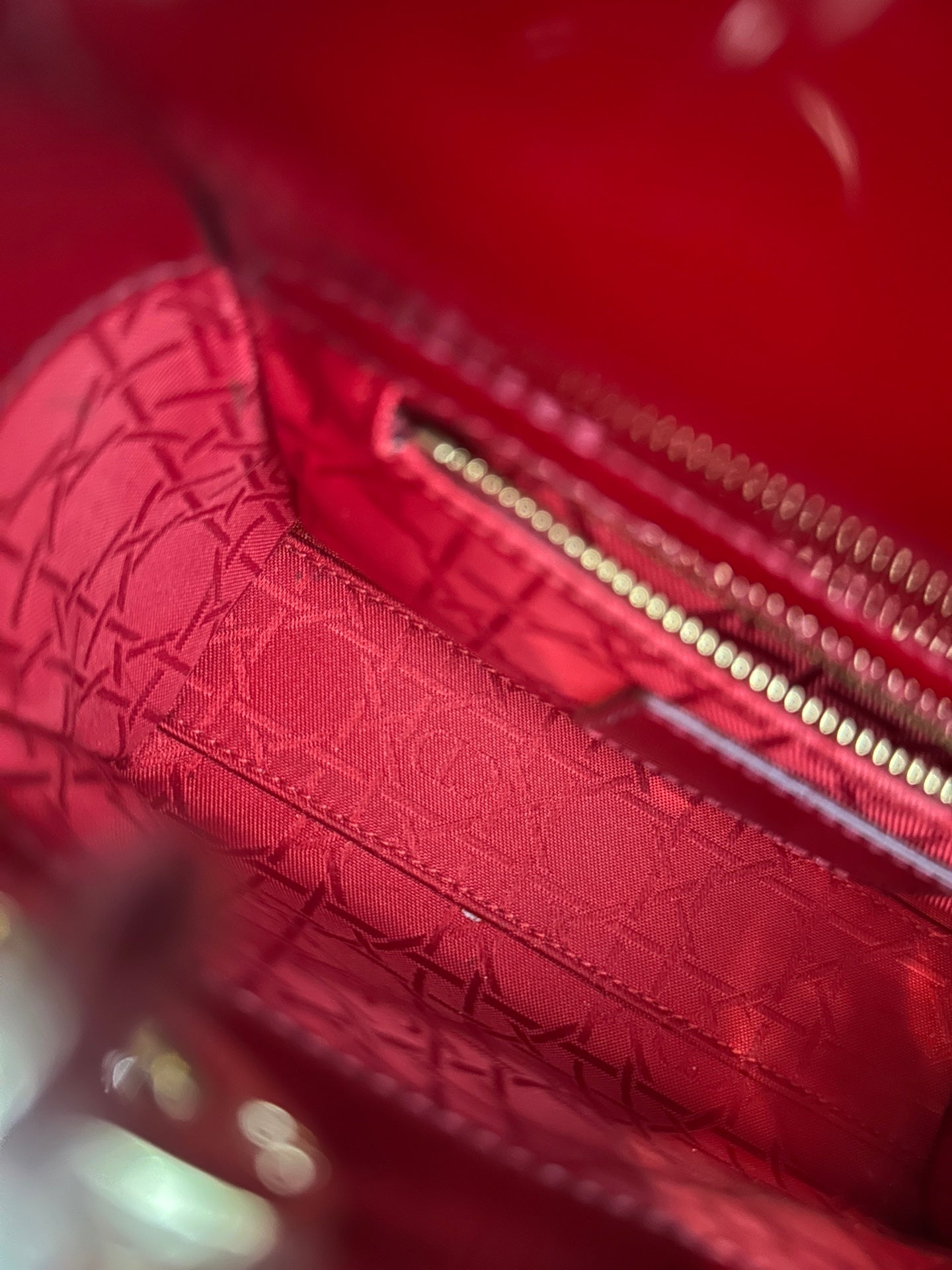 Dior - Lady Dior - Patent leather - Red - (mini)