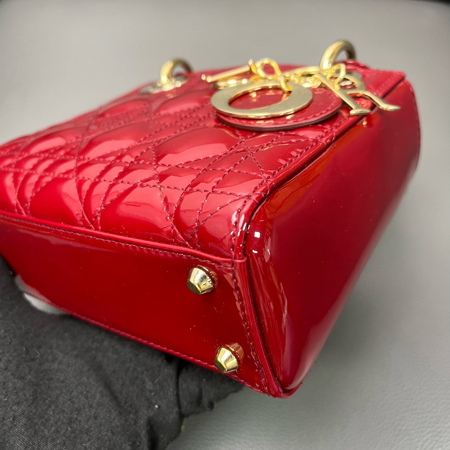 Dior - Lady Dior - Patent leather - Red - (mini)