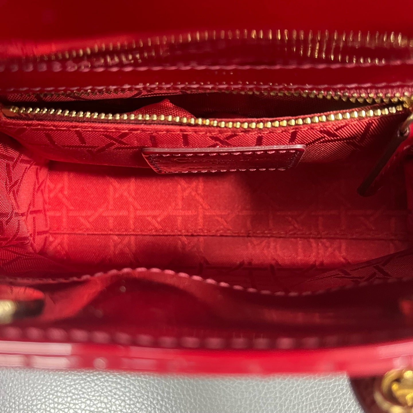 Dior - Lady Dior - Patent leather - Red - (mini)