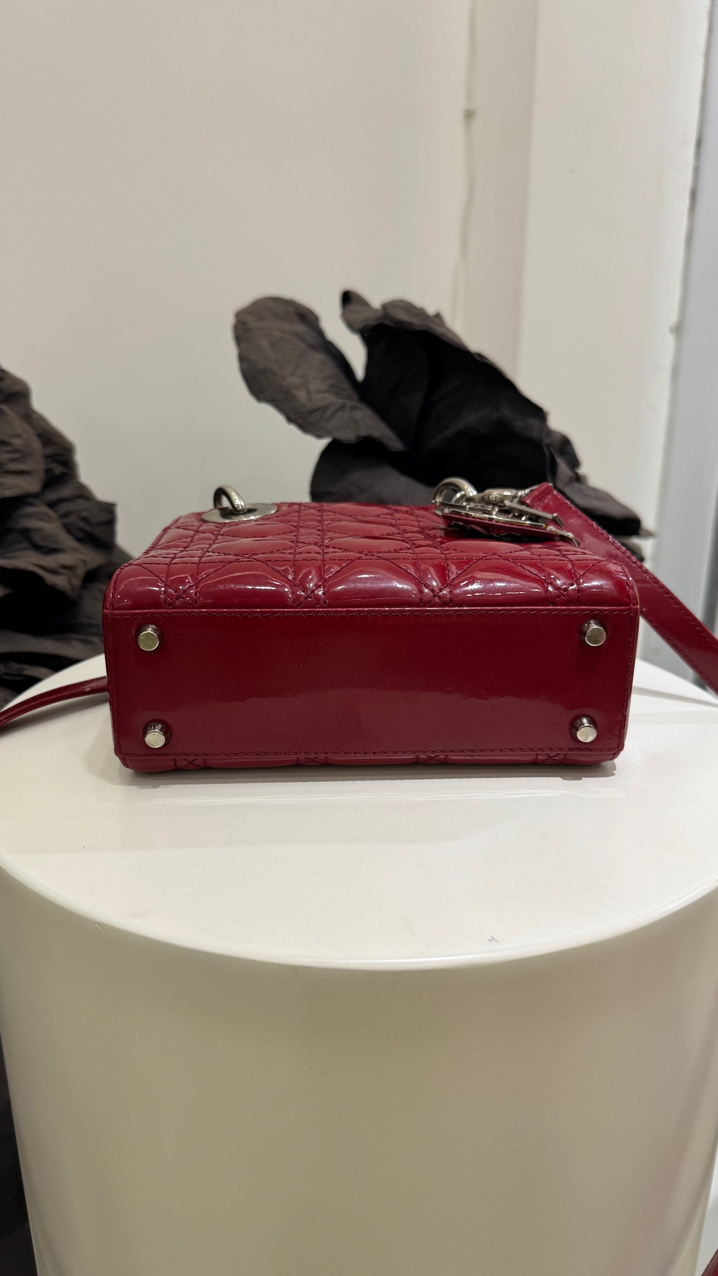Dior - Lady Dior - Patent leather - Red - (mini)