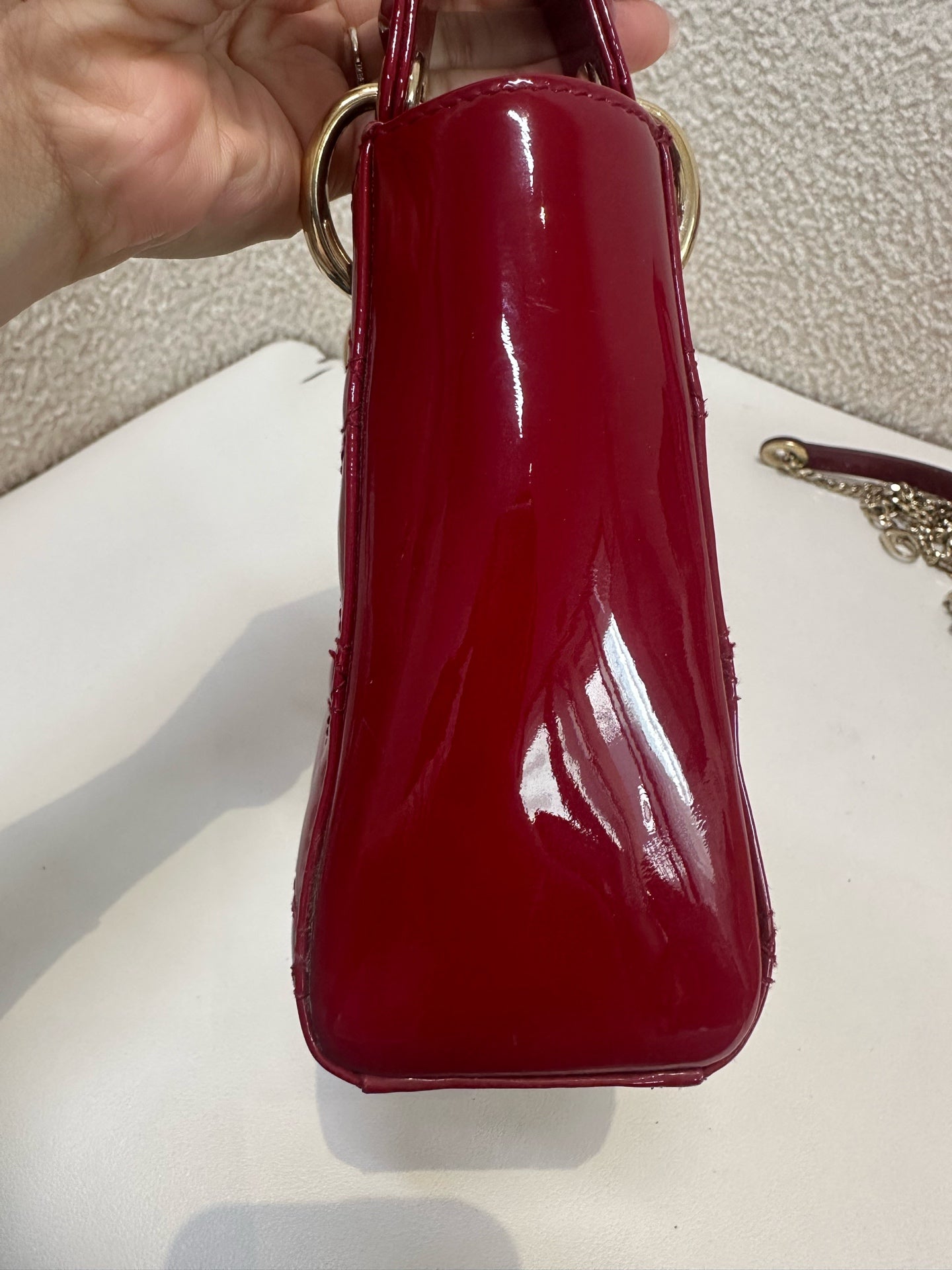 Dior - Lady Dior - Patent leather - Red - (mini)