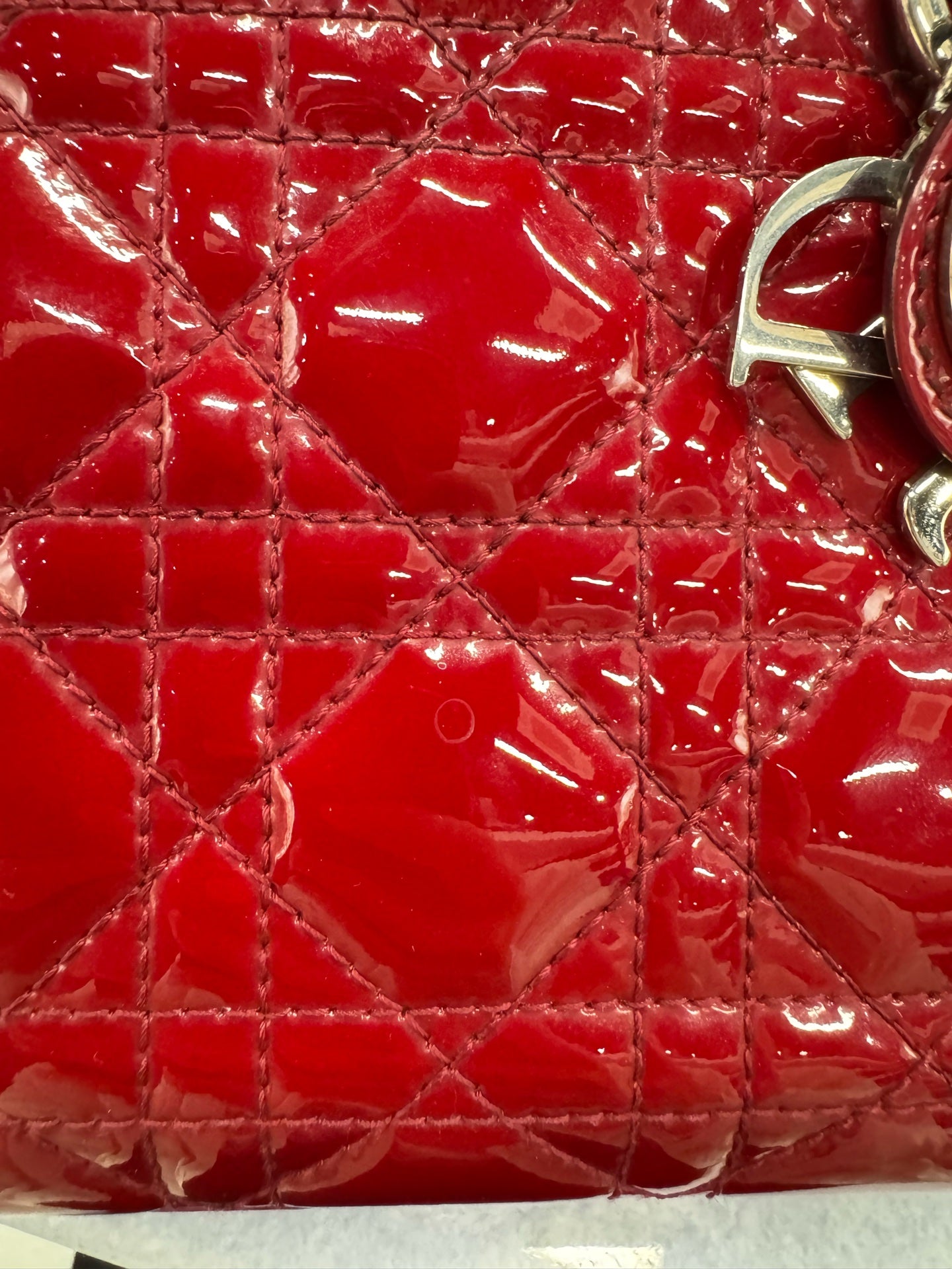 Dior - Lady Dior - Patent leather - Red - (mini)