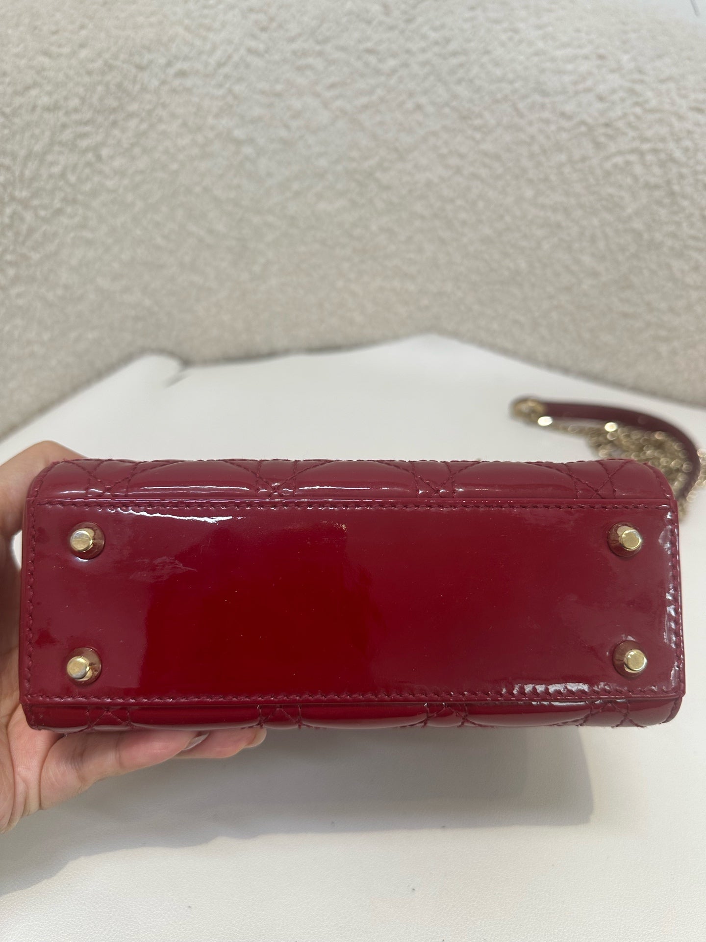 Dior - Lady Dior - Patent leather - Red - (mini)