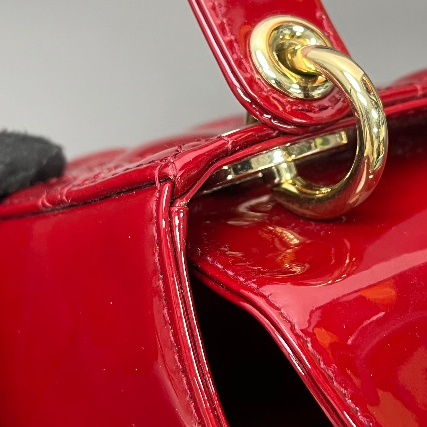 Dior - Lady Dior - Patent leather - Red - (mini)