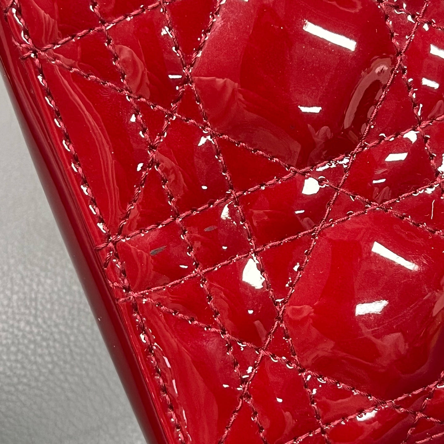 Dior - Lady Dior - Patent leather - Red - (mini)