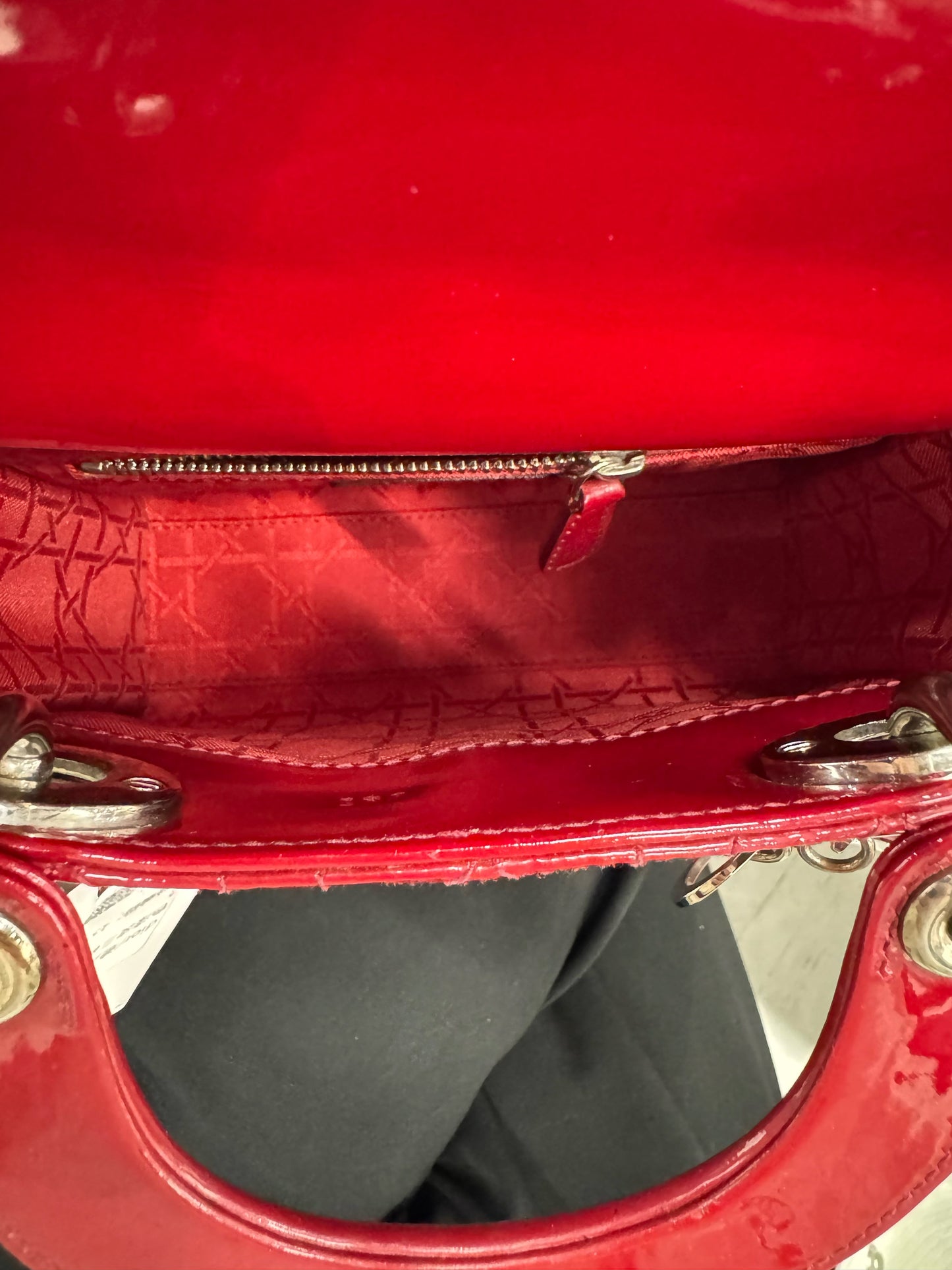 Dior - Lady Dior - Patent leather - Red - (mini)
