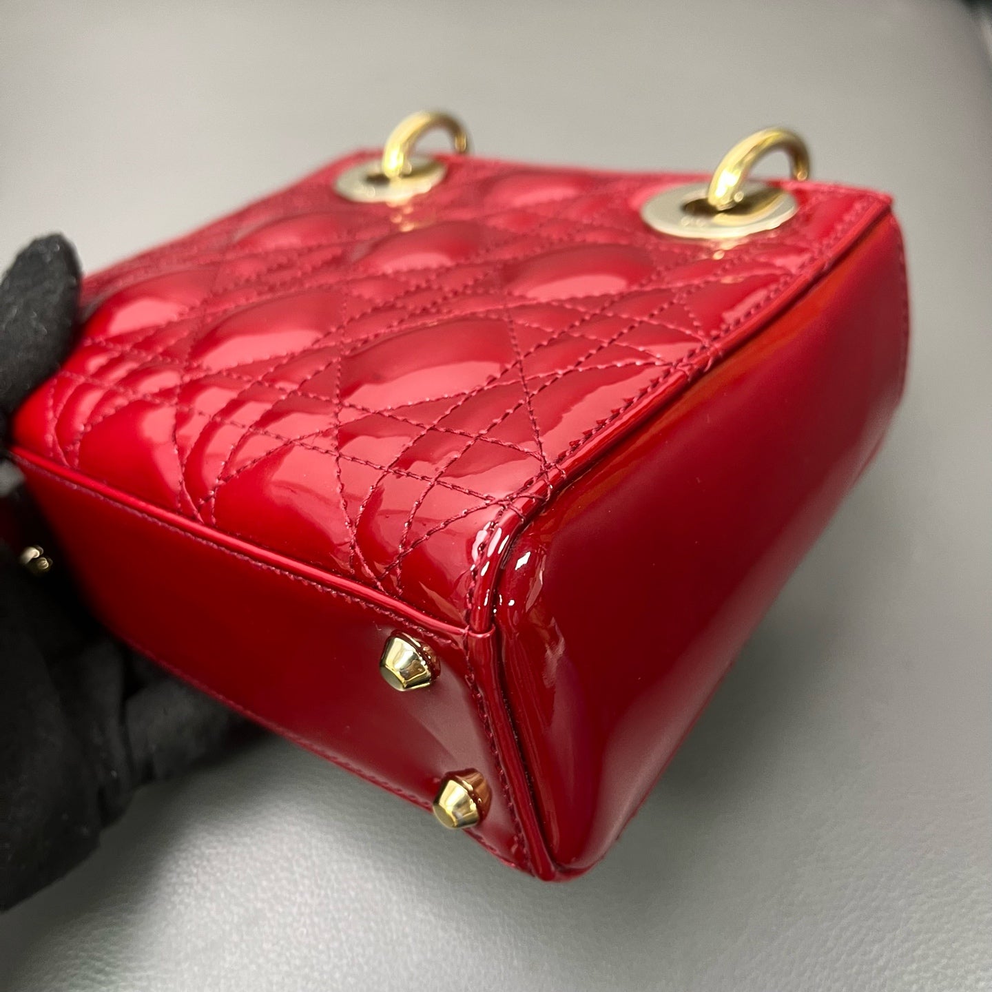 Dior - Lady Dior - Patent leather - Red - (mini)