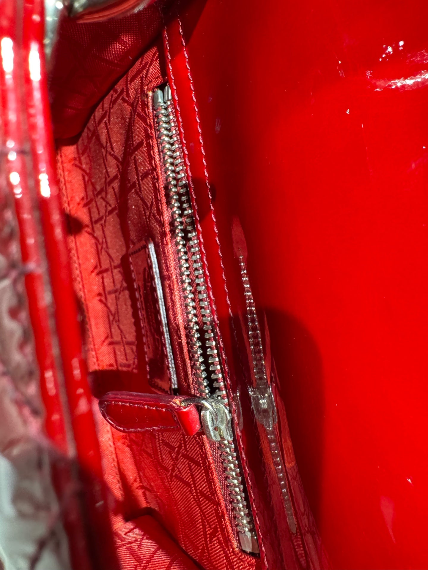 Dior - Lady Dior - Patent leather - Red - (mini)