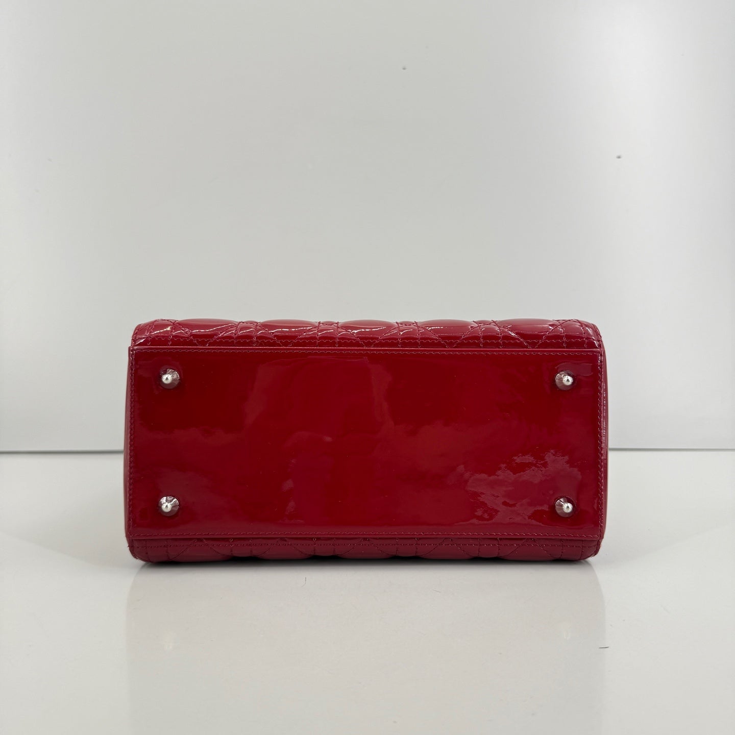 Dior - Lady Dior - Patent leather - Red - (small)