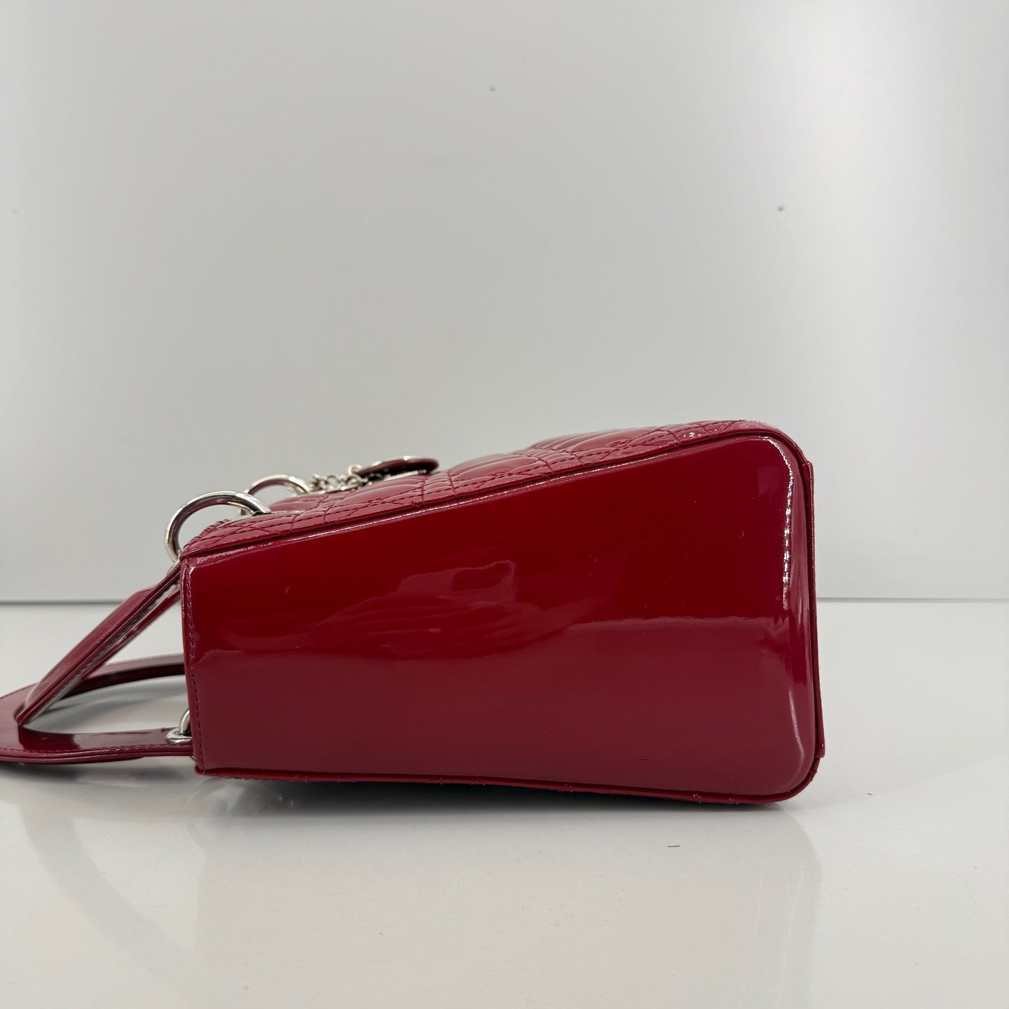 Dior - Lady Dior - Patent leather - Red - (small)