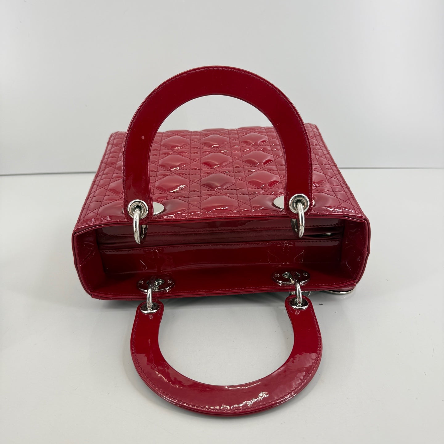 Dior - Lady Dior - Patent leather - Red - (small)