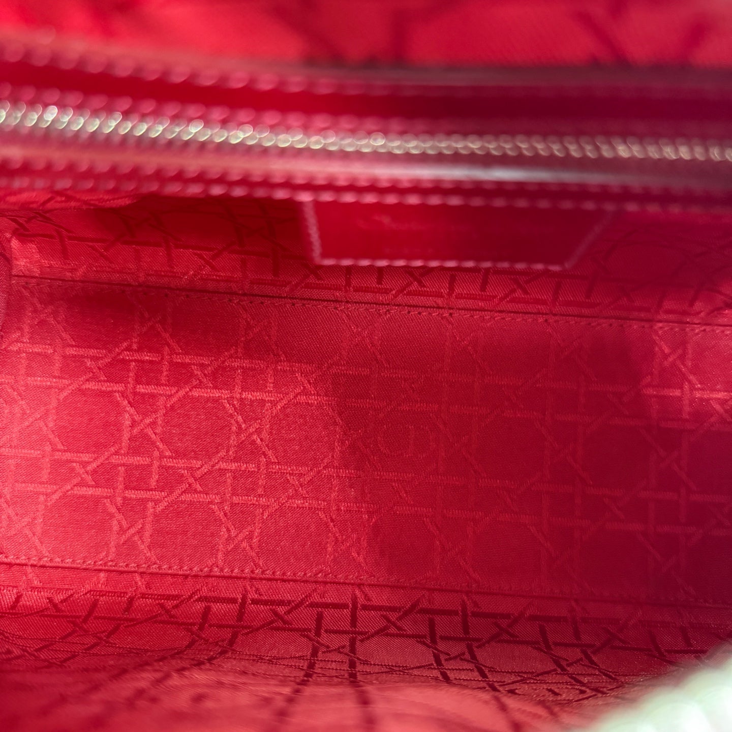 Dior - Lady Dior - Patent leather - Red - (small)