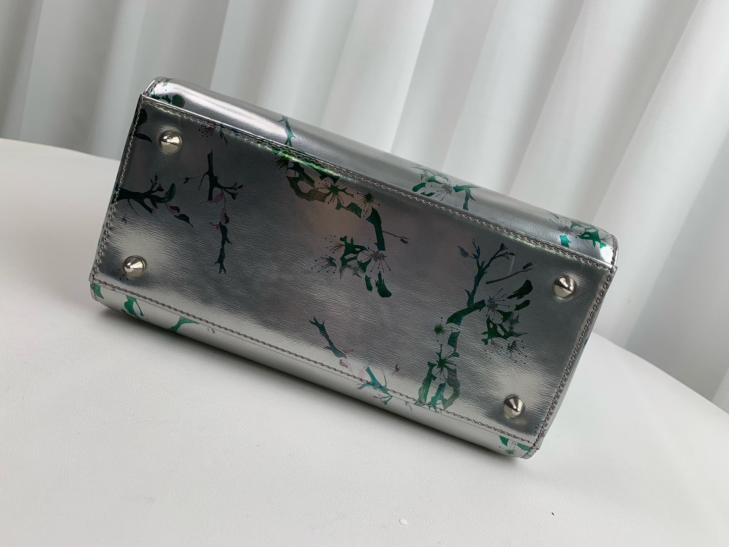 Dior - Lady Dior - Patent leather - Silver - (Medium)
