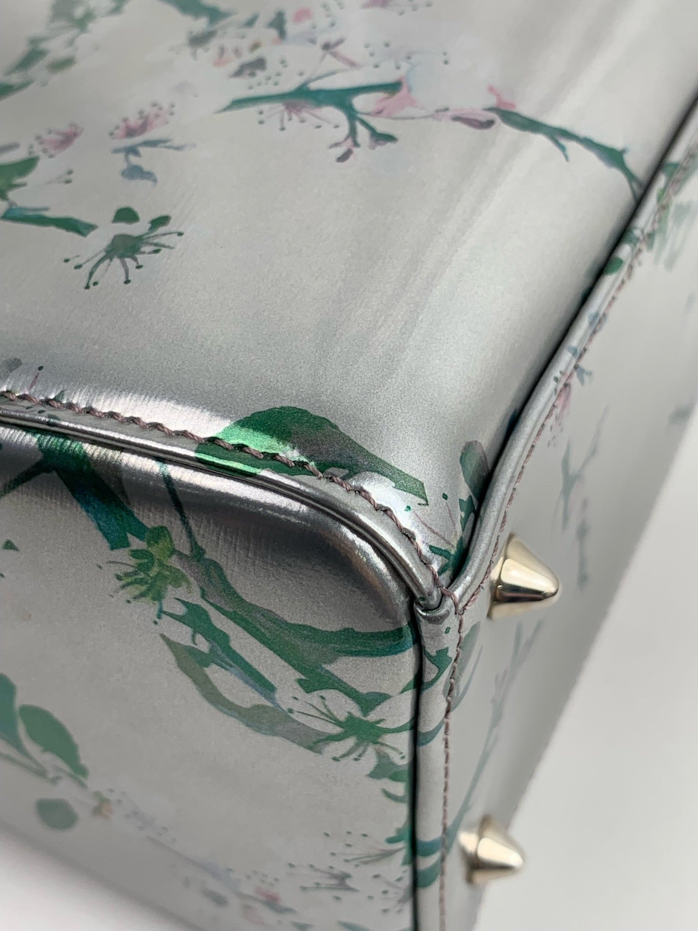 Dior - Lady Dior - Patent leather - Silver - (Medium)