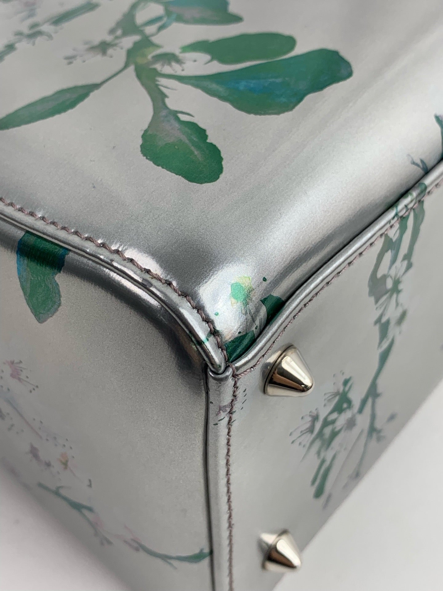 Dior - Lady Dior - Patent leather - Silver - (Medium)