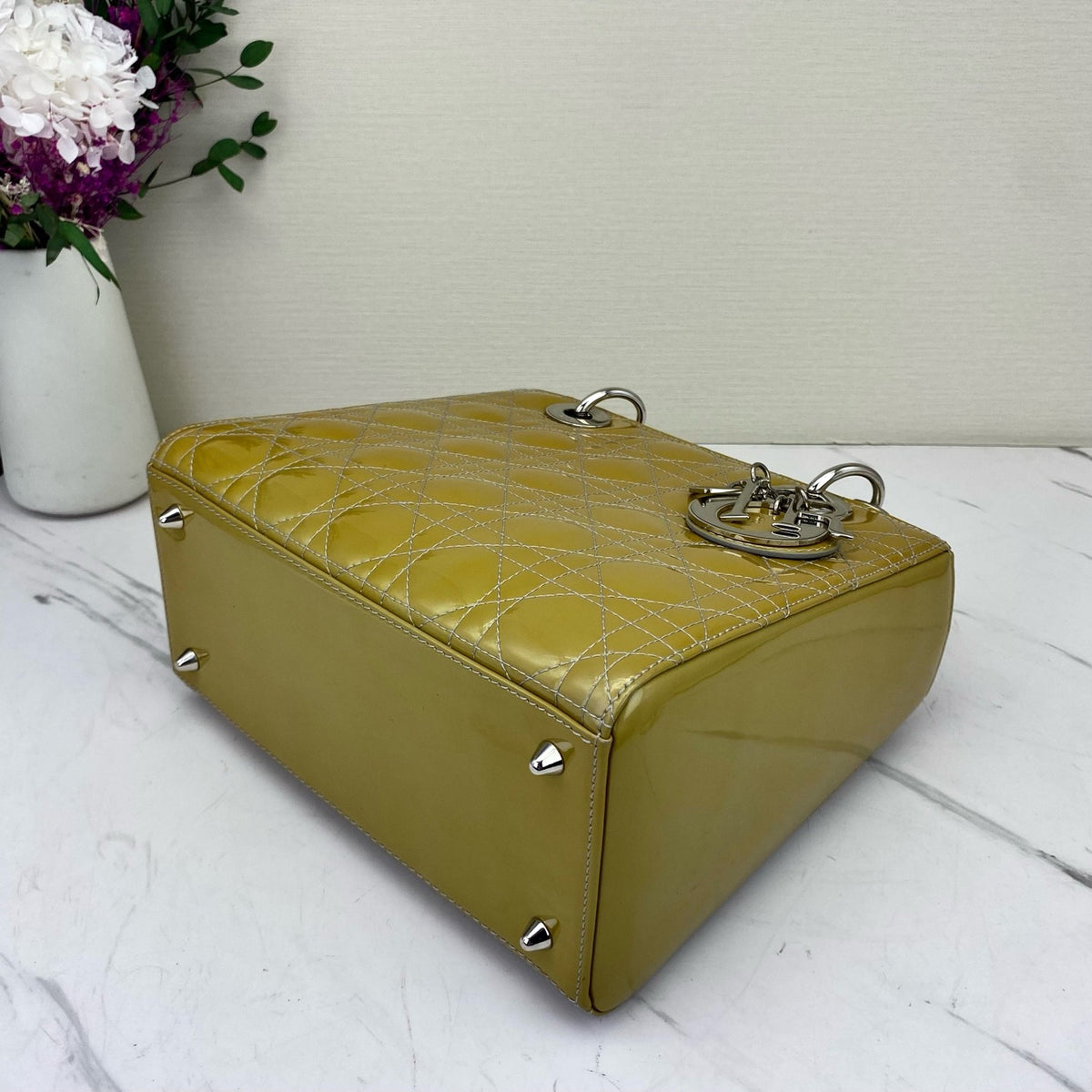 Dior - Lady Dior - Patent leather - Yellow