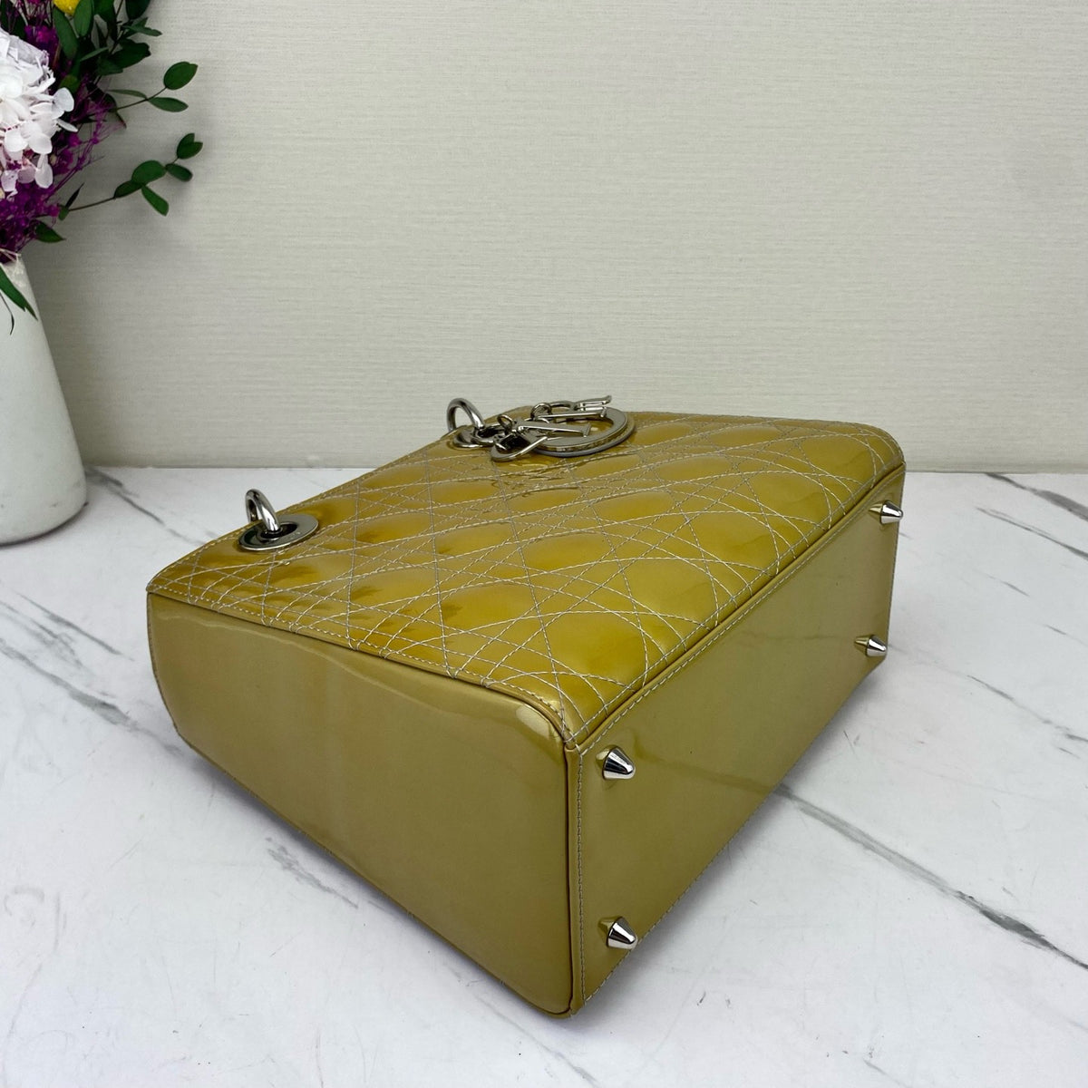 Dior - Lady Dior - Patent leather - Yellow