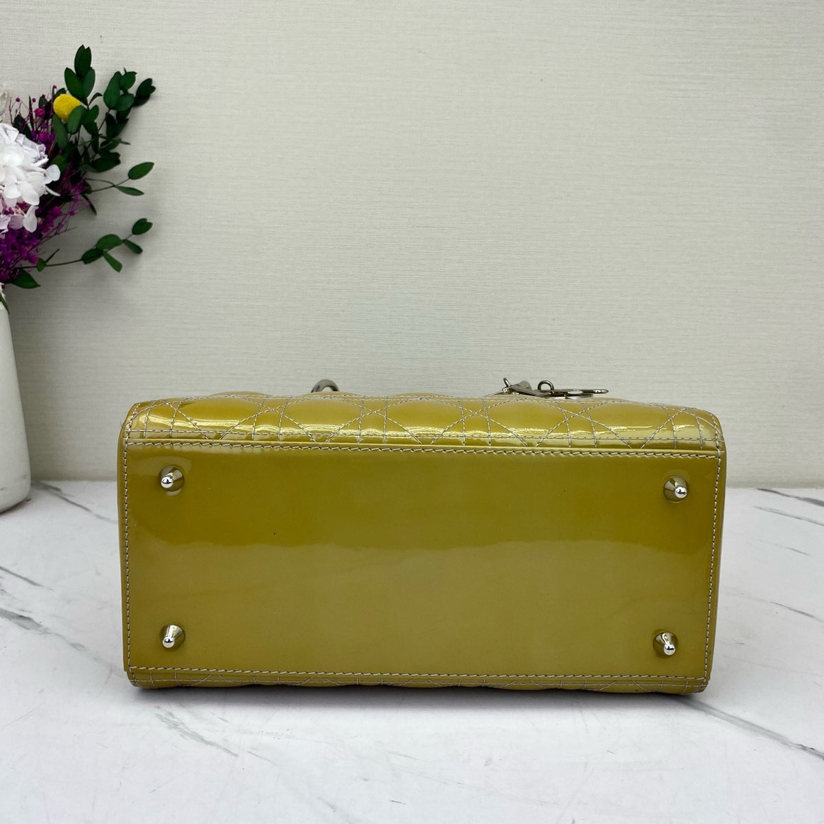 Dior - Lady Dior - Patent leather - Yellow
