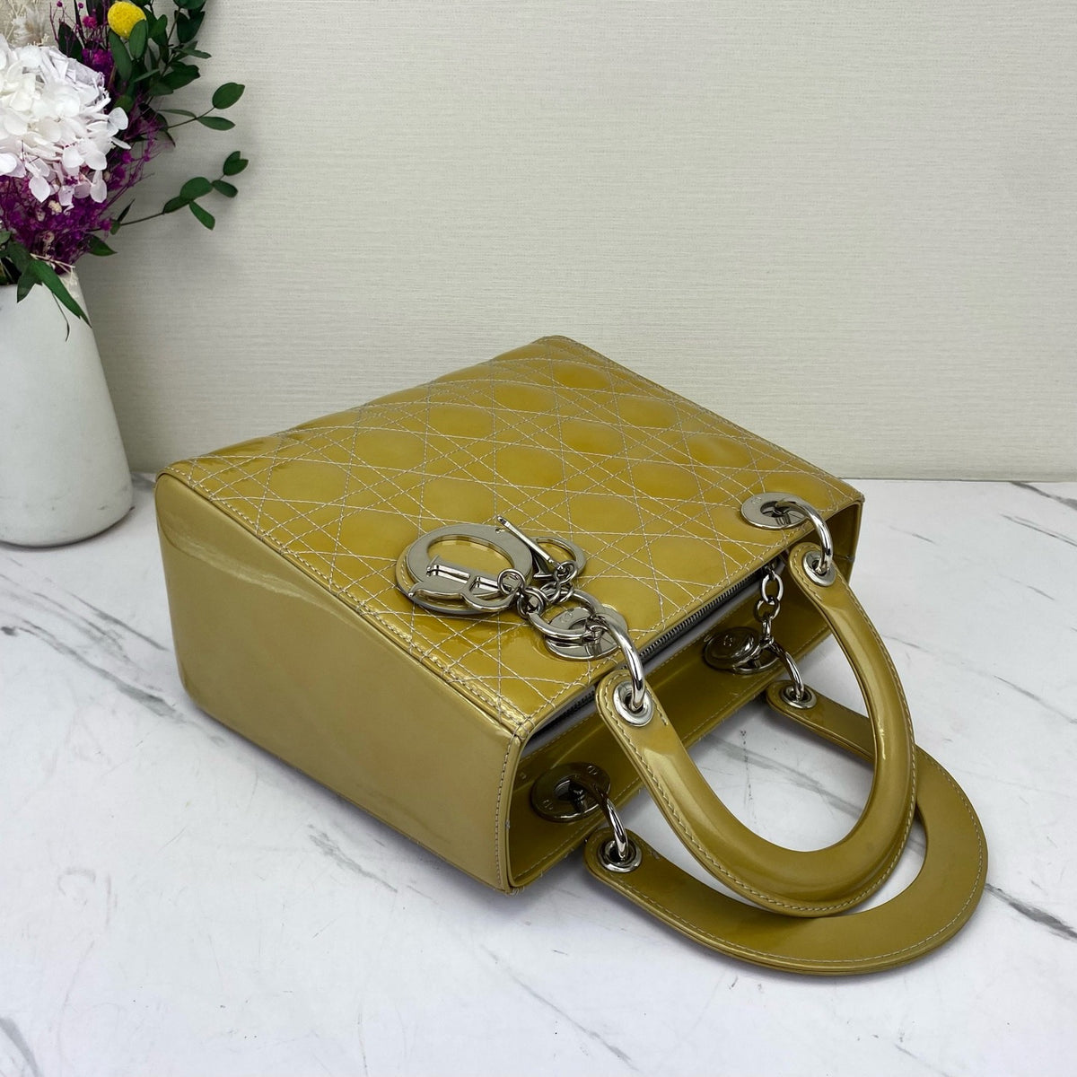 Dior - Lady Dior - Patent leather - Yellow