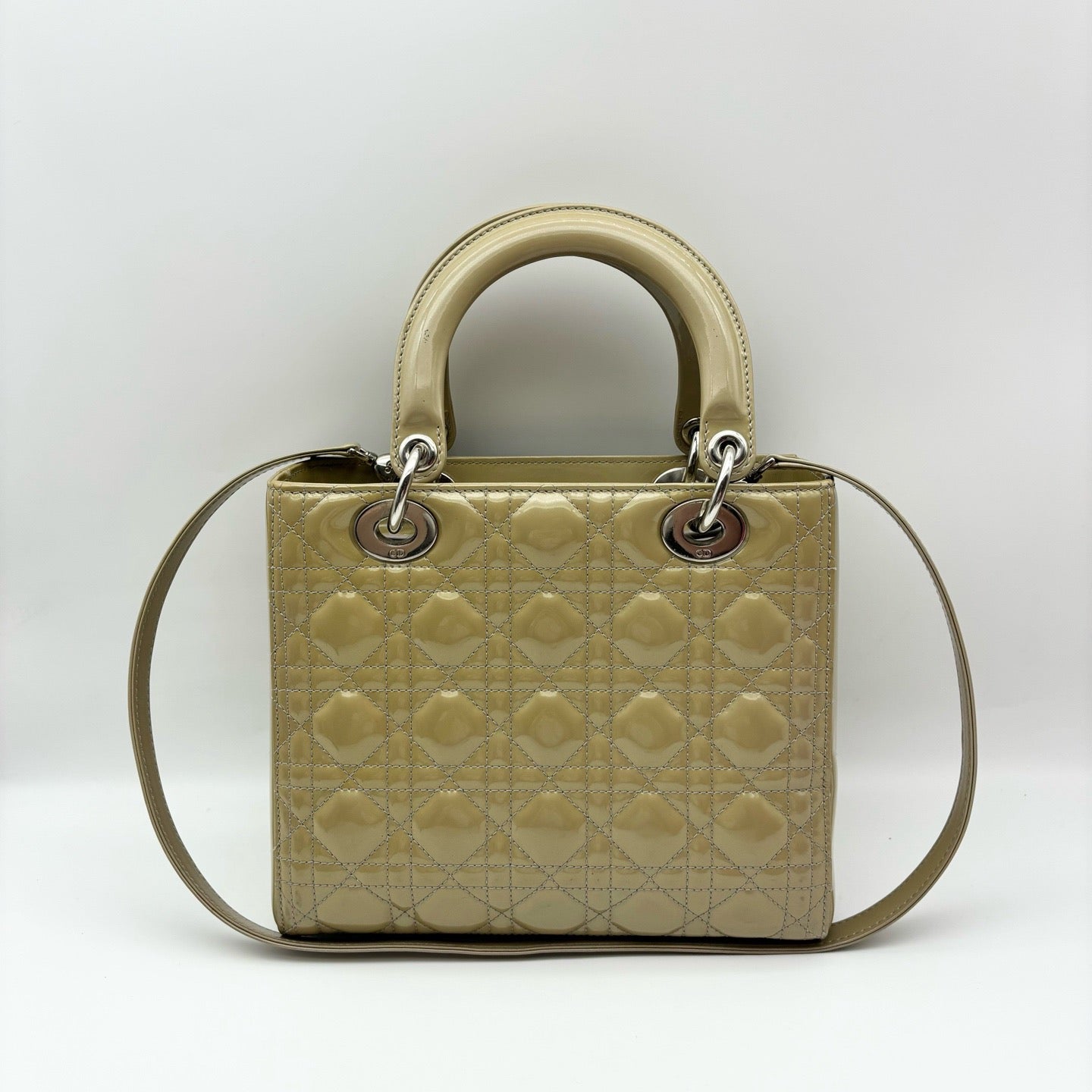 Dior - Lady Dior - Patent leather - Yellow - (medium)