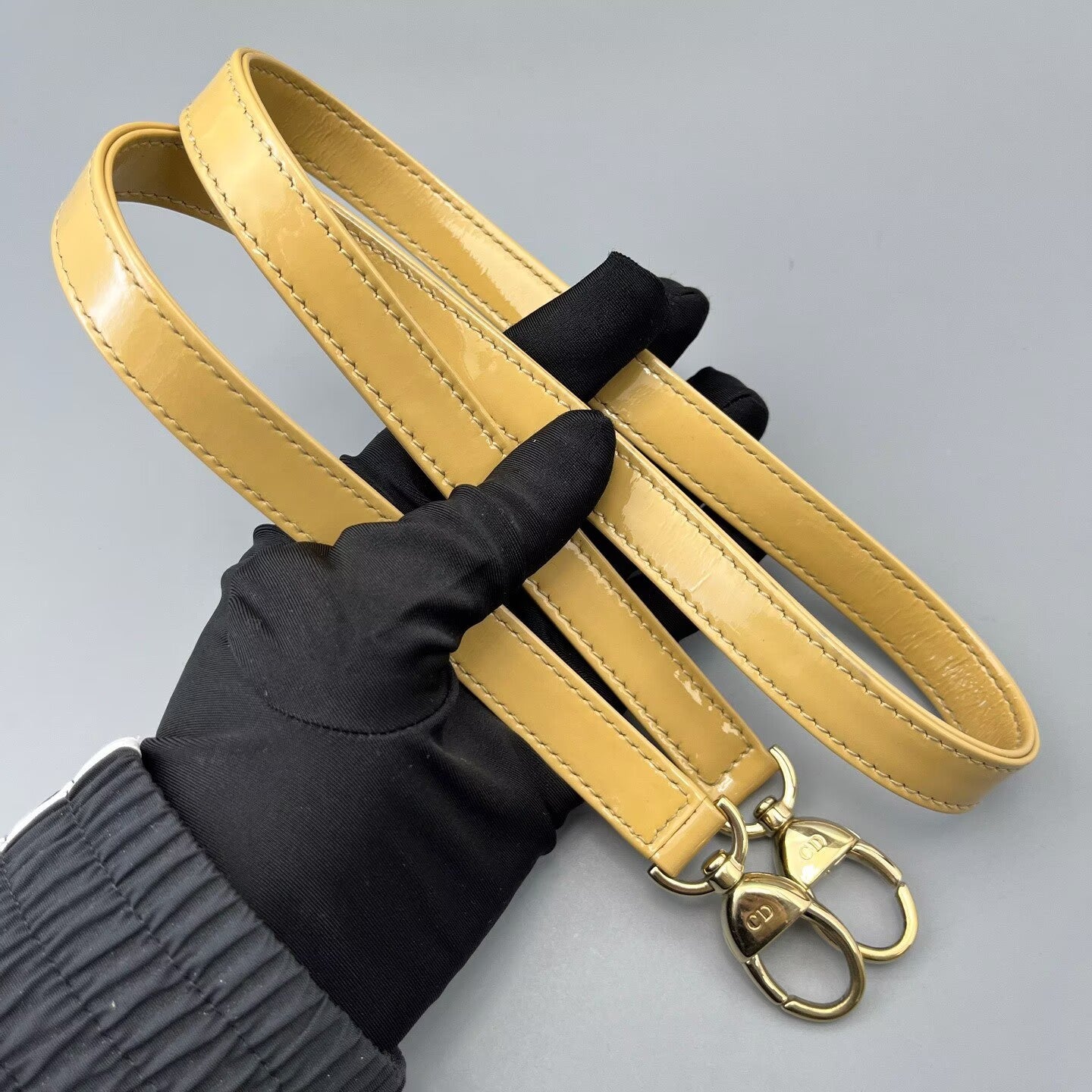 Dior - Lady Dior - Patent leather - Yellow - (Medium)