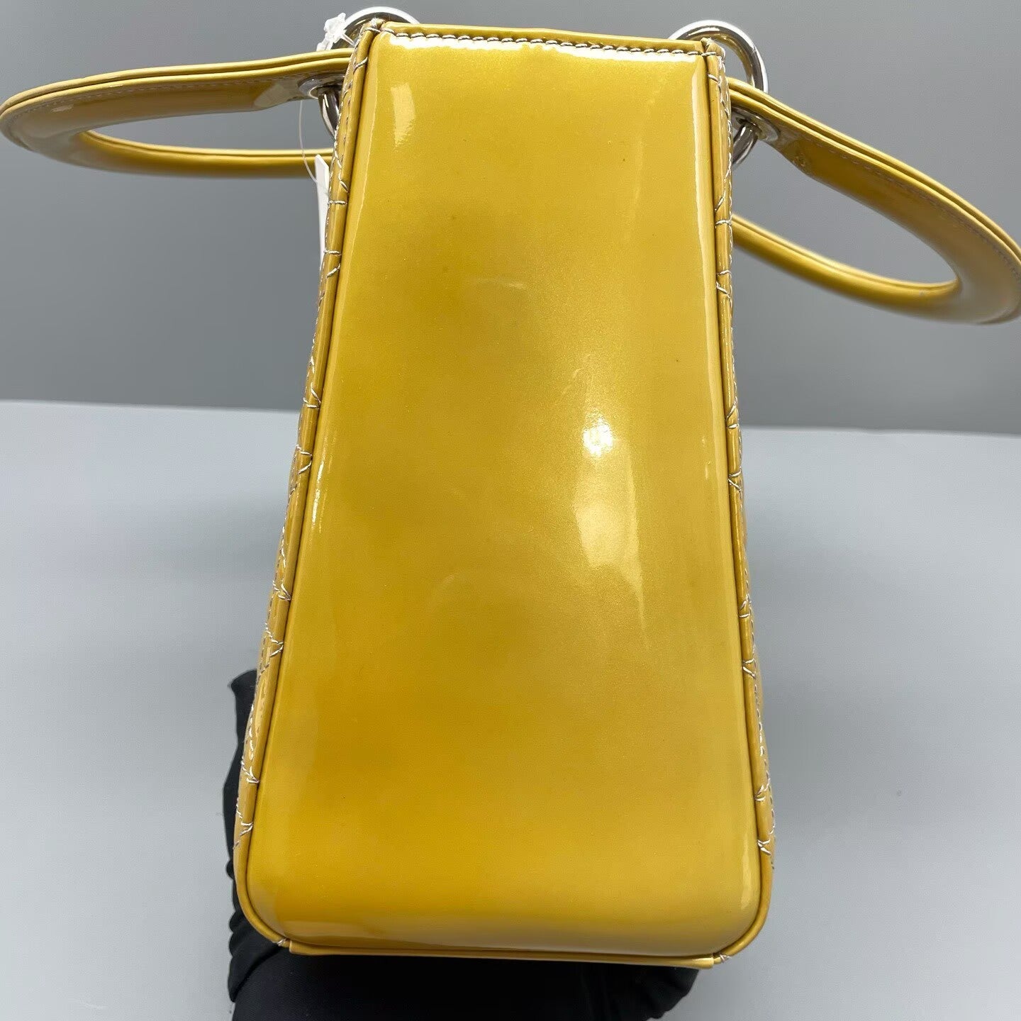 Dior - Lady Dior - Patent leather - Yellow - (Medium)