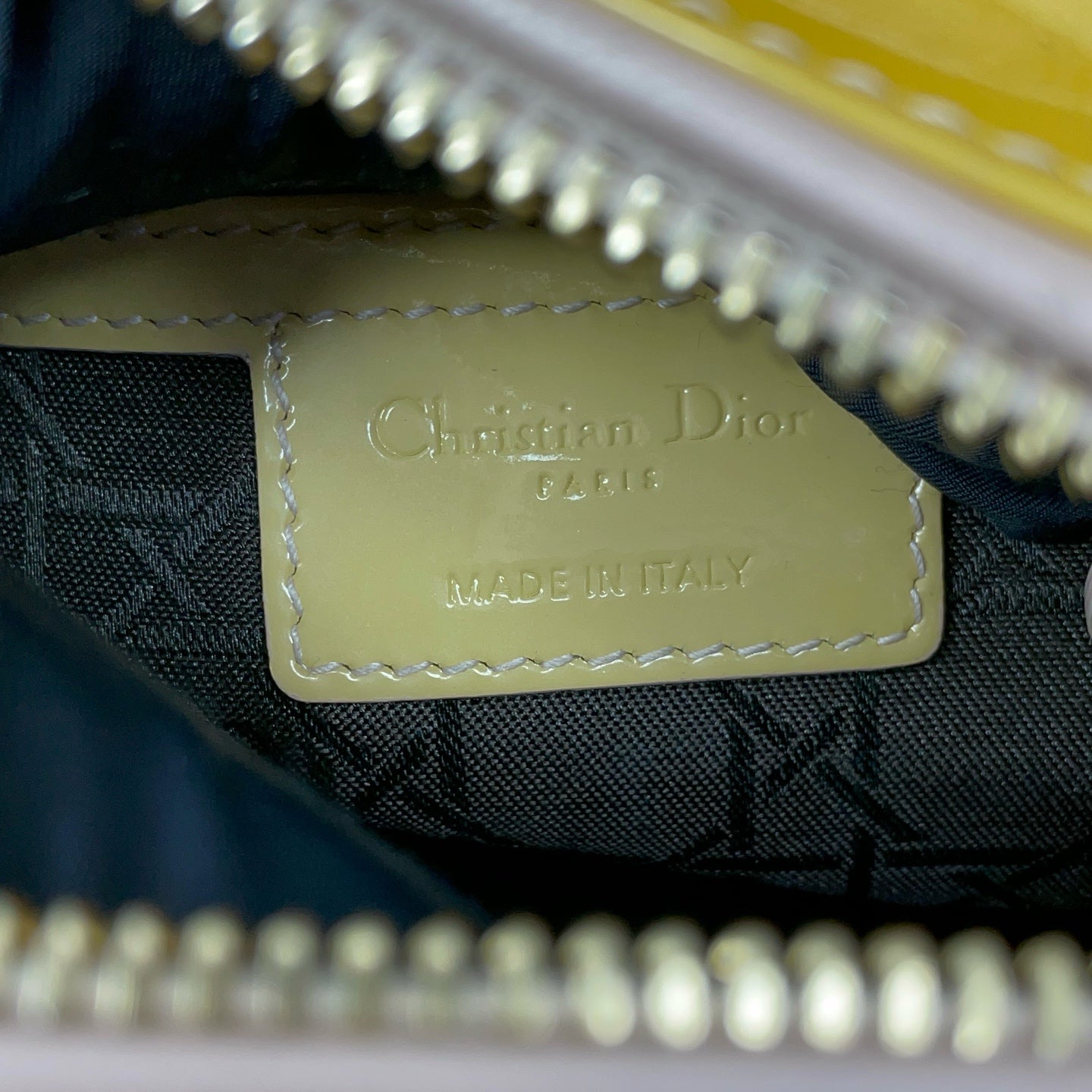 Dior - Lady Dior - Patent leather - Yellow - (medium)