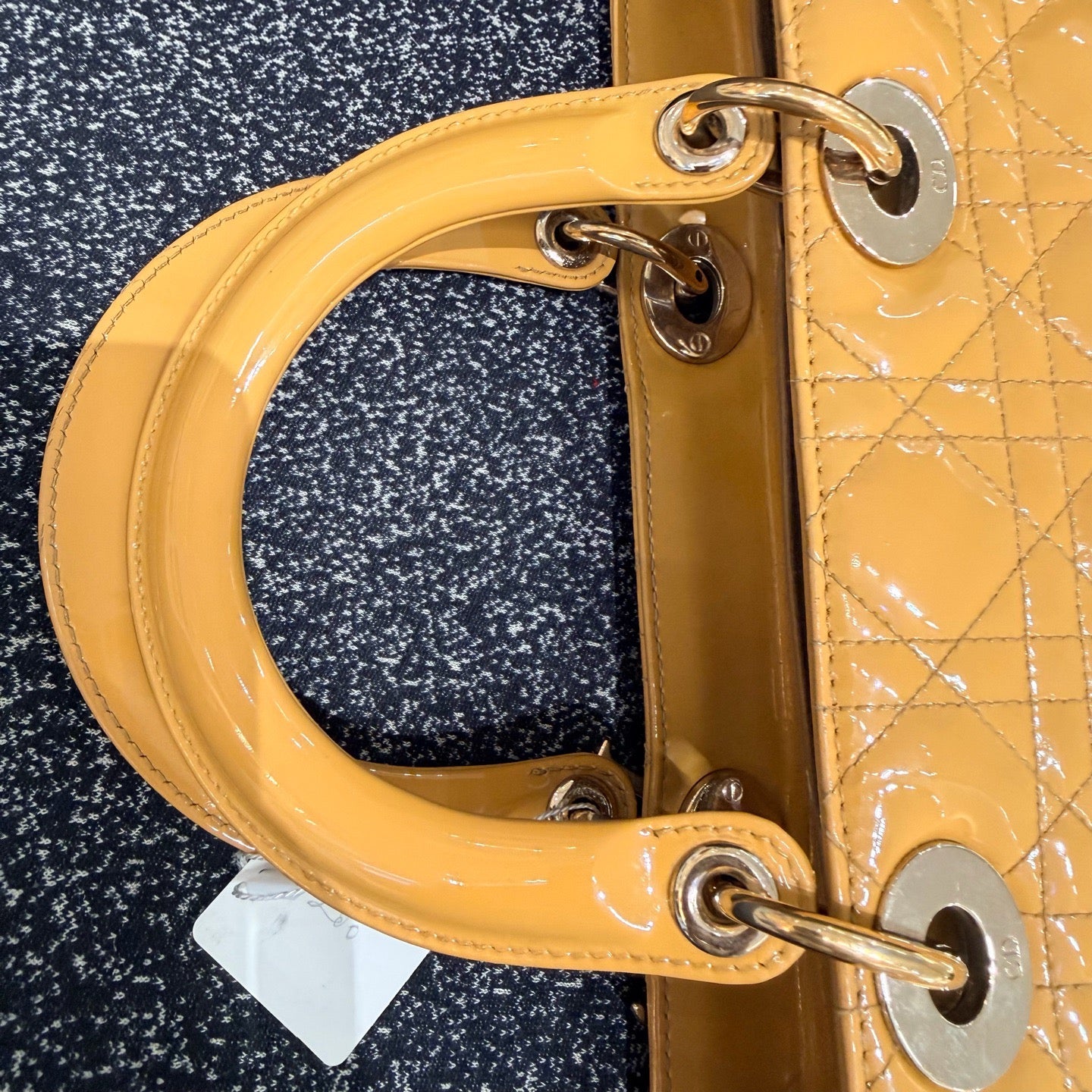 Dior - Lady Dior - Patent leather - Yellow - (medium)
