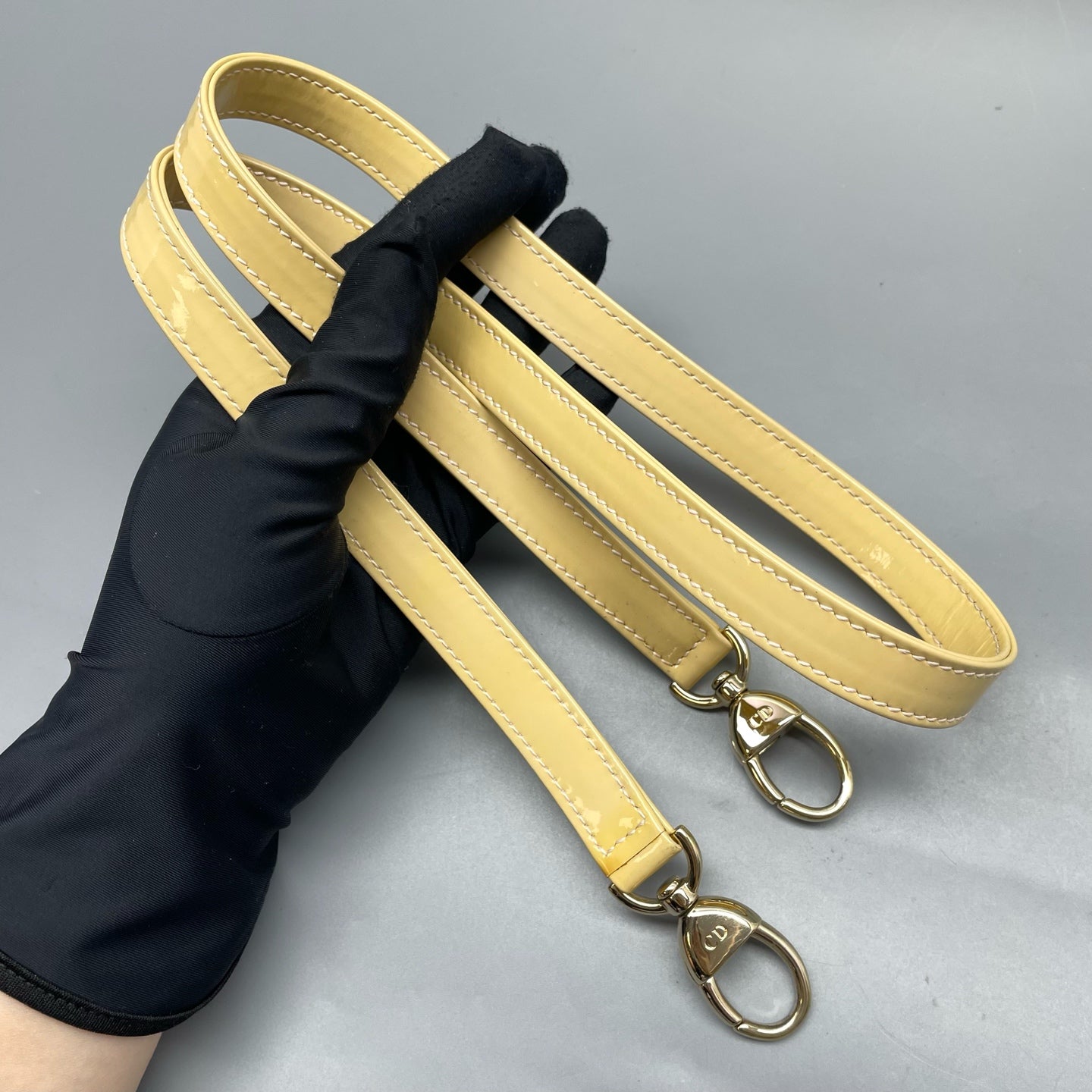 Dior - Lady Dior - Patent leather - Yellow - (medium)