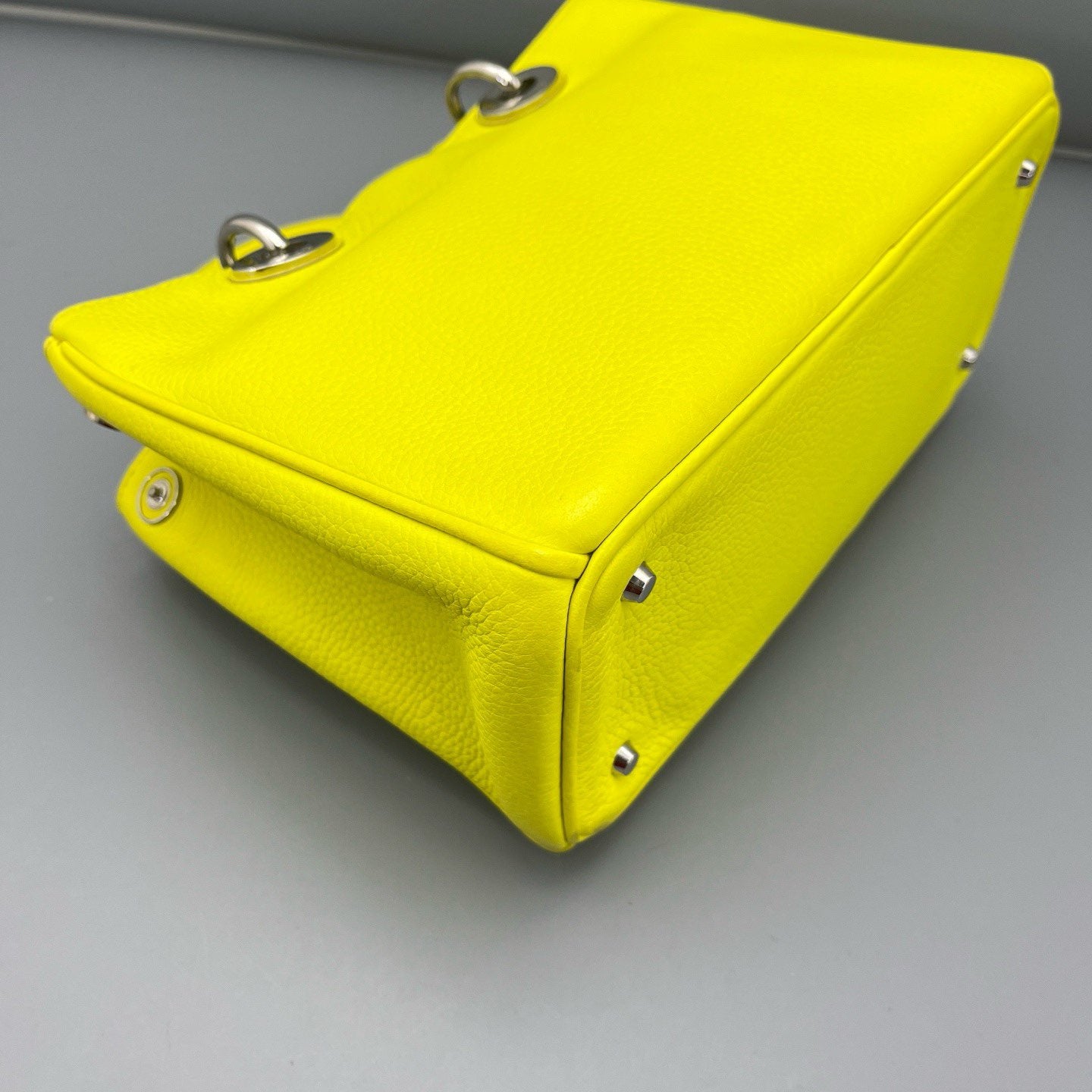 Dior - Lady Dior - Pebbled leather - Yellow - (small)