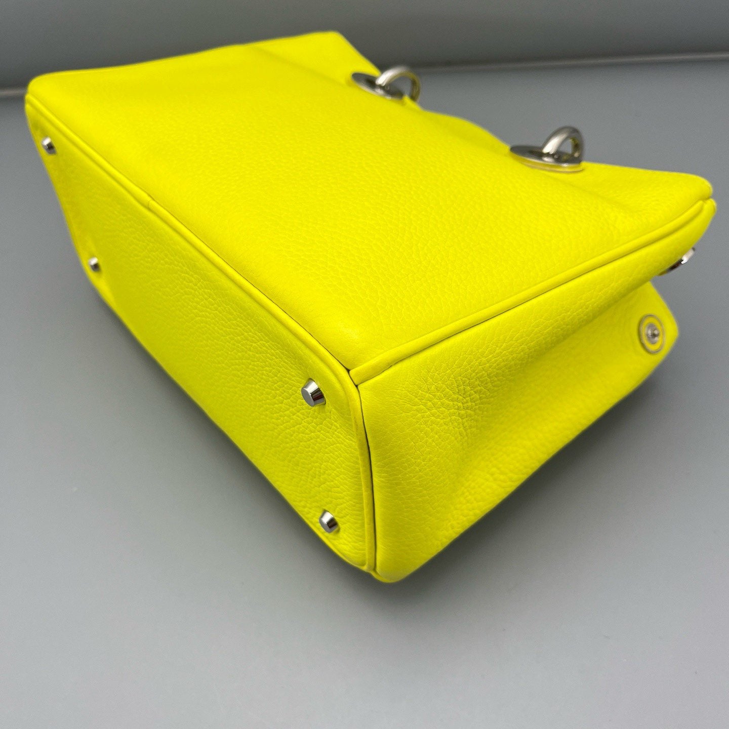 Dior - Lady Dior - Pebbled leather - Yellow - (small)