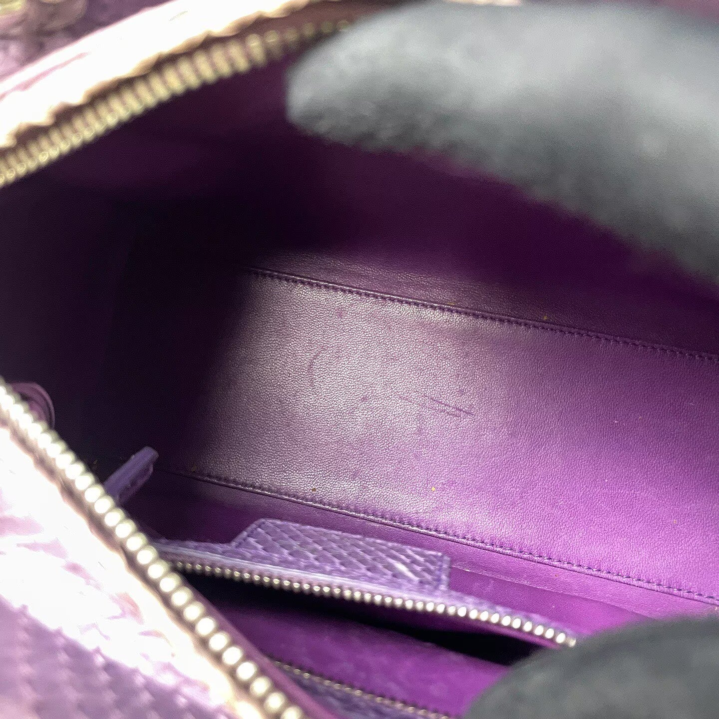 Dior - Lady Dior - Python leather - Purple - (medium)
